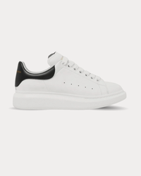 McQueen - Leather White Black Low Top Sneakers