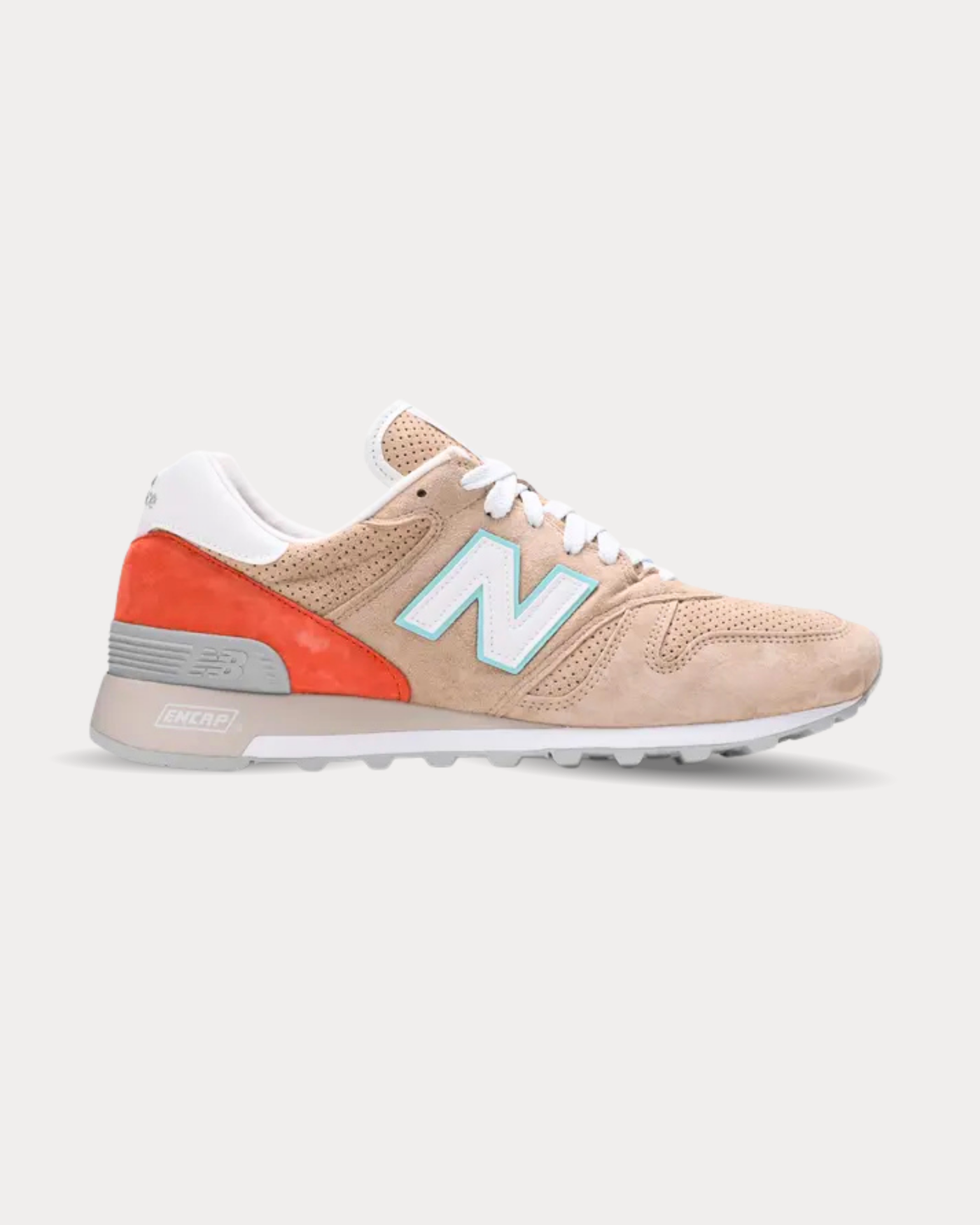New Balance - Made in US 1300 Tan & Orange Low Top Sneakers