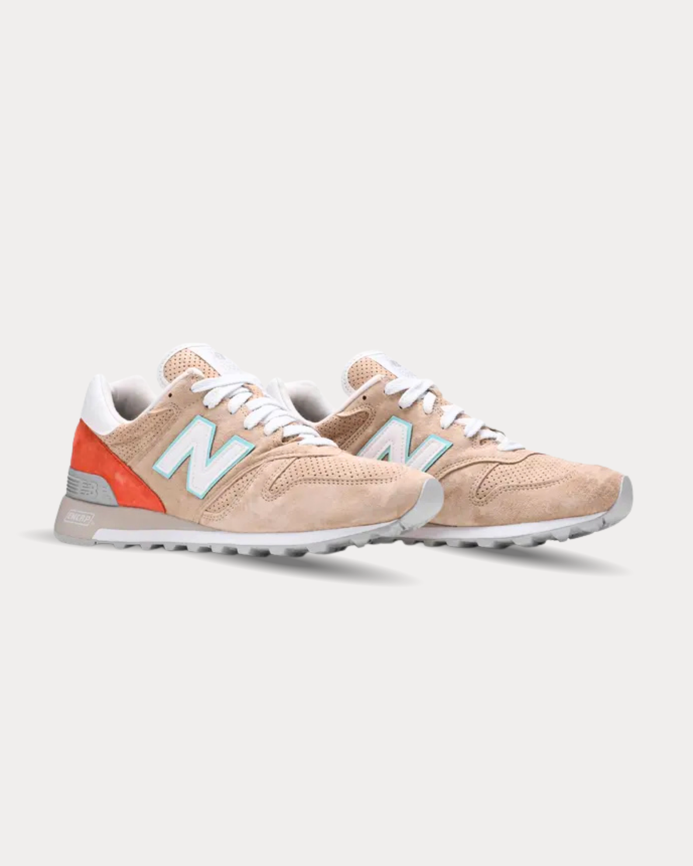 New Balance - Made in US 1300 Tan & Orange Low Top Sneakers