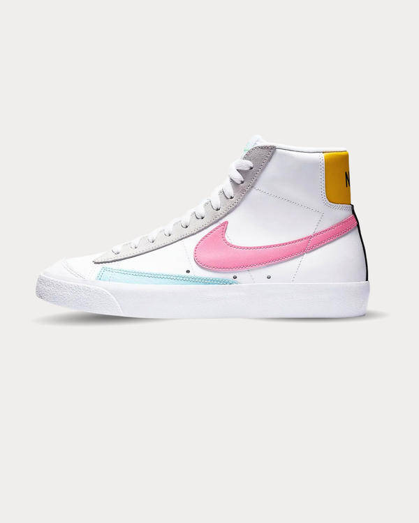 Nike - Blazer Mid Vintage '77 leather White/Pnkglw High Top Sneakers