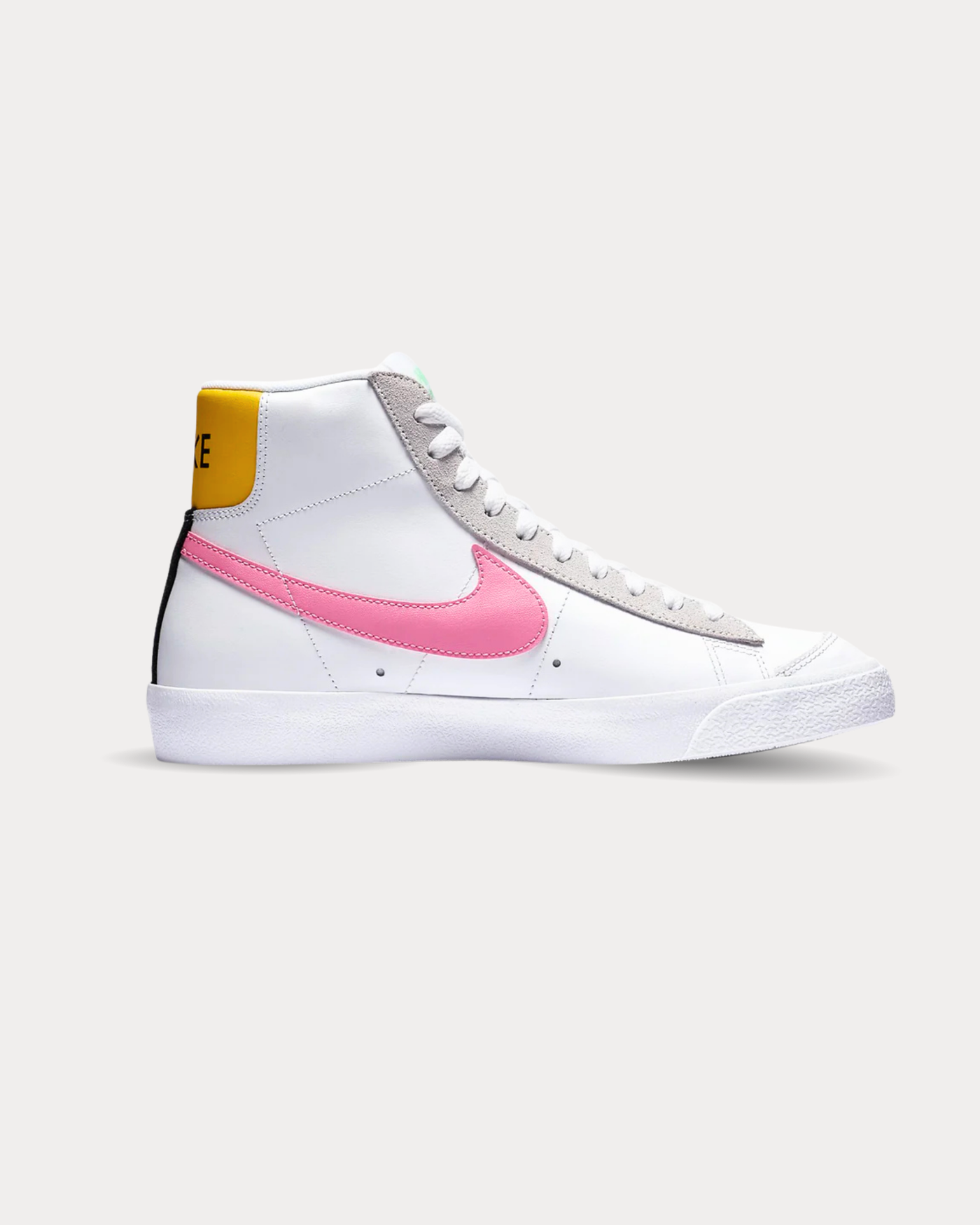 Nike - Blazer Mid Vintage '77 leather White/Pnkglw High Top Sneakers