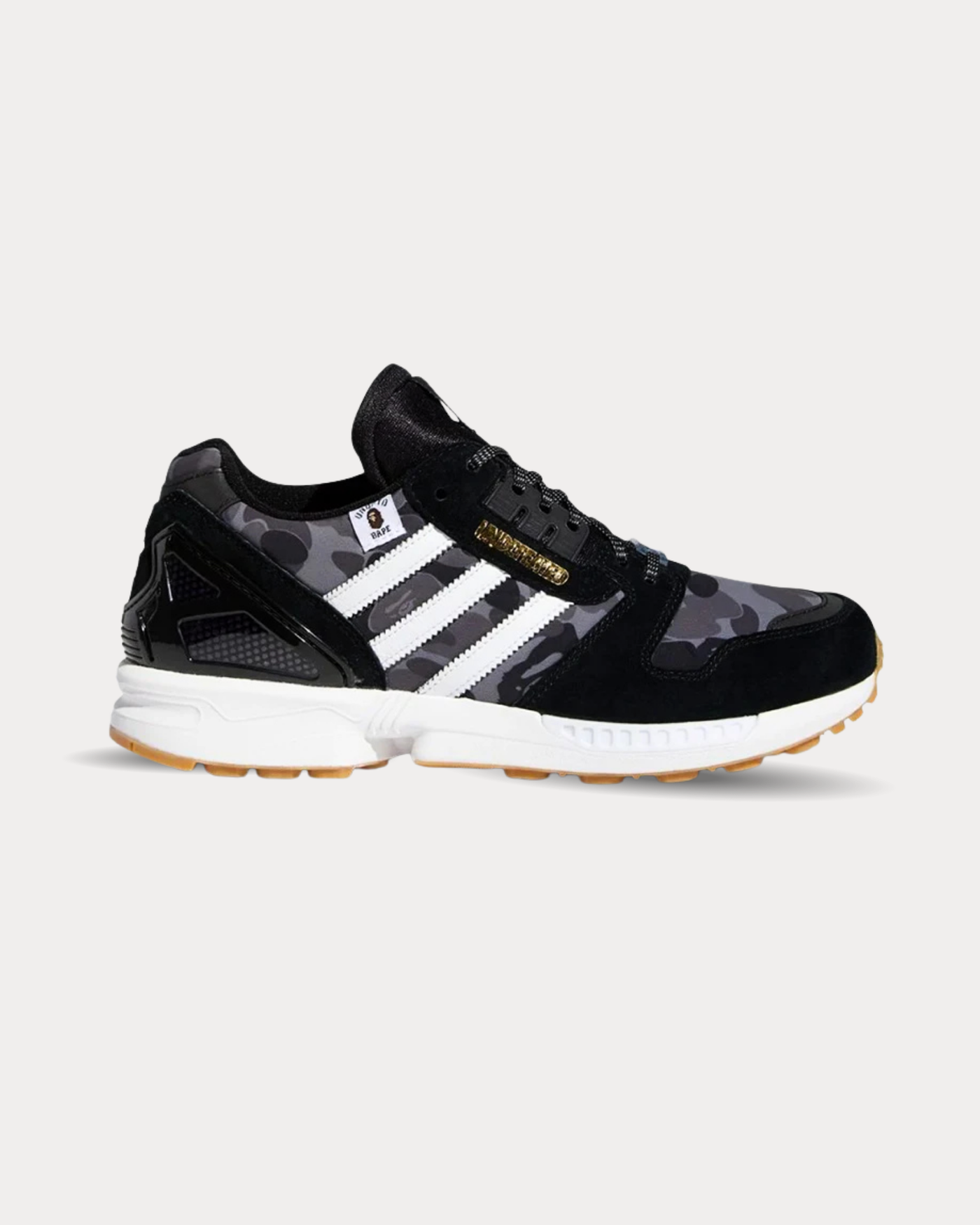adidas x BAPE - ZX 8000 BAPE® X UNDFTD Black Low Top Sneakers