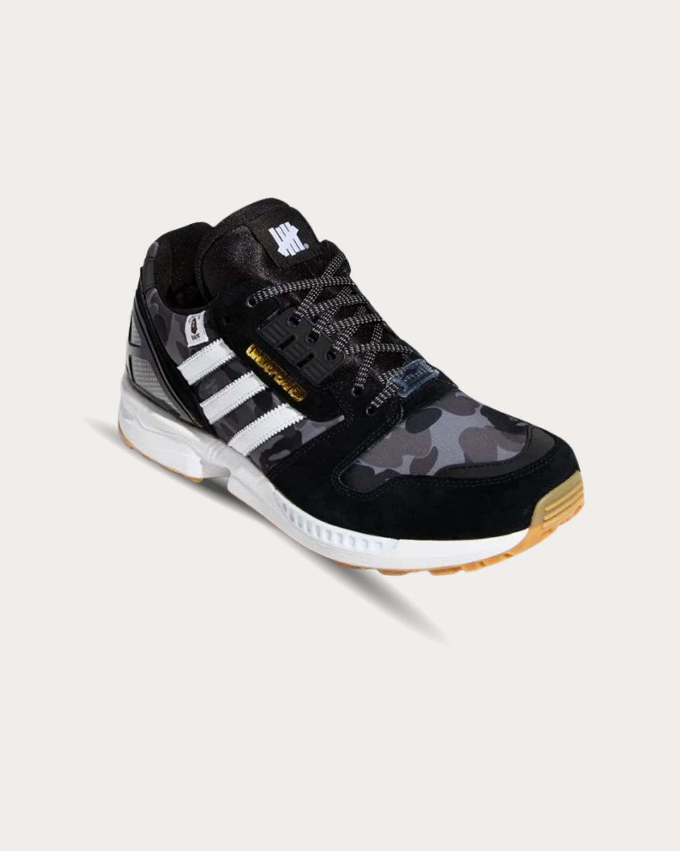 adidas x BAPE - ZX 8000 BAPE® X UNDFTD Black Low Top Sneakers