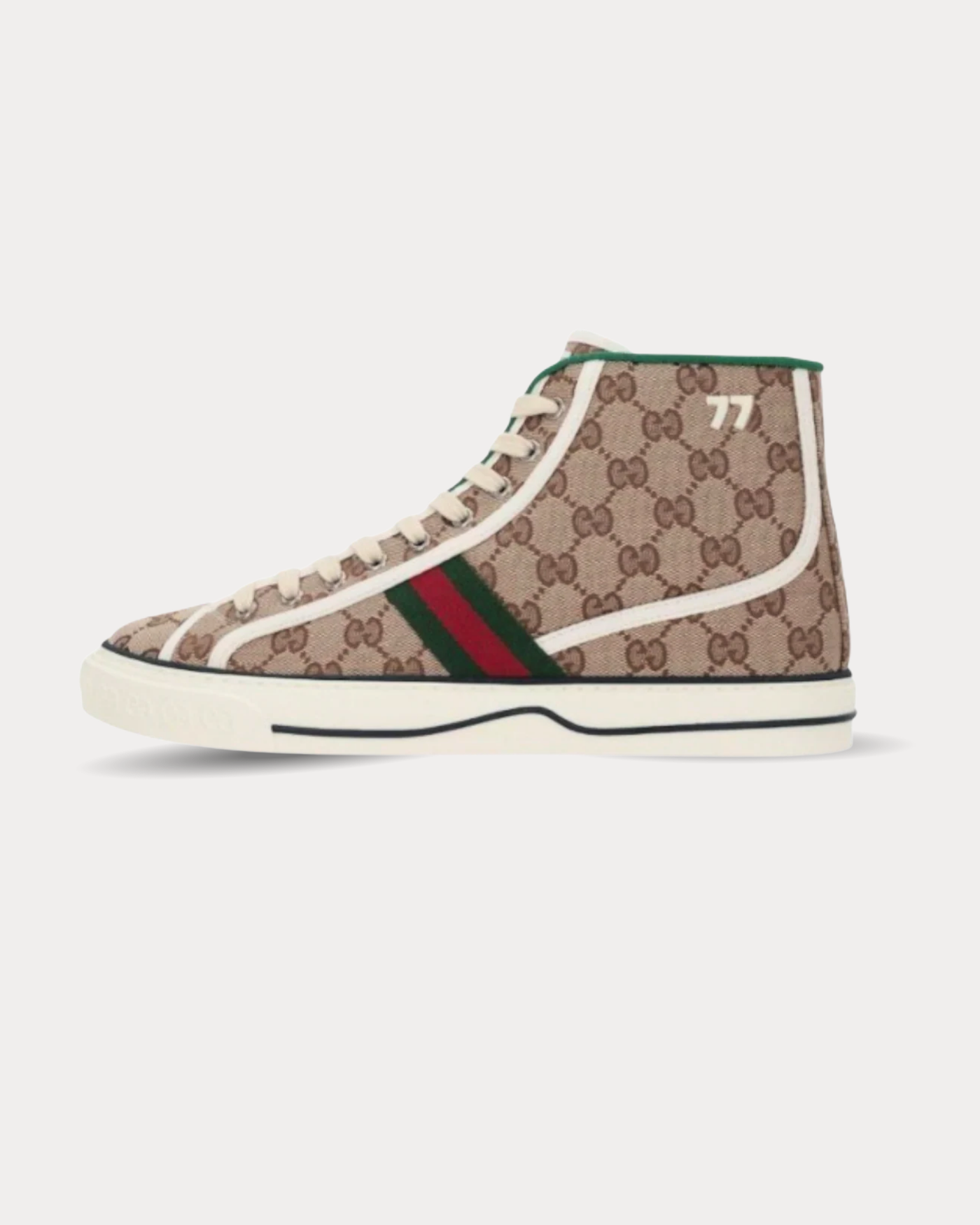 Gucci - Gucci Tennis 1977 Beige High Top Sneakers