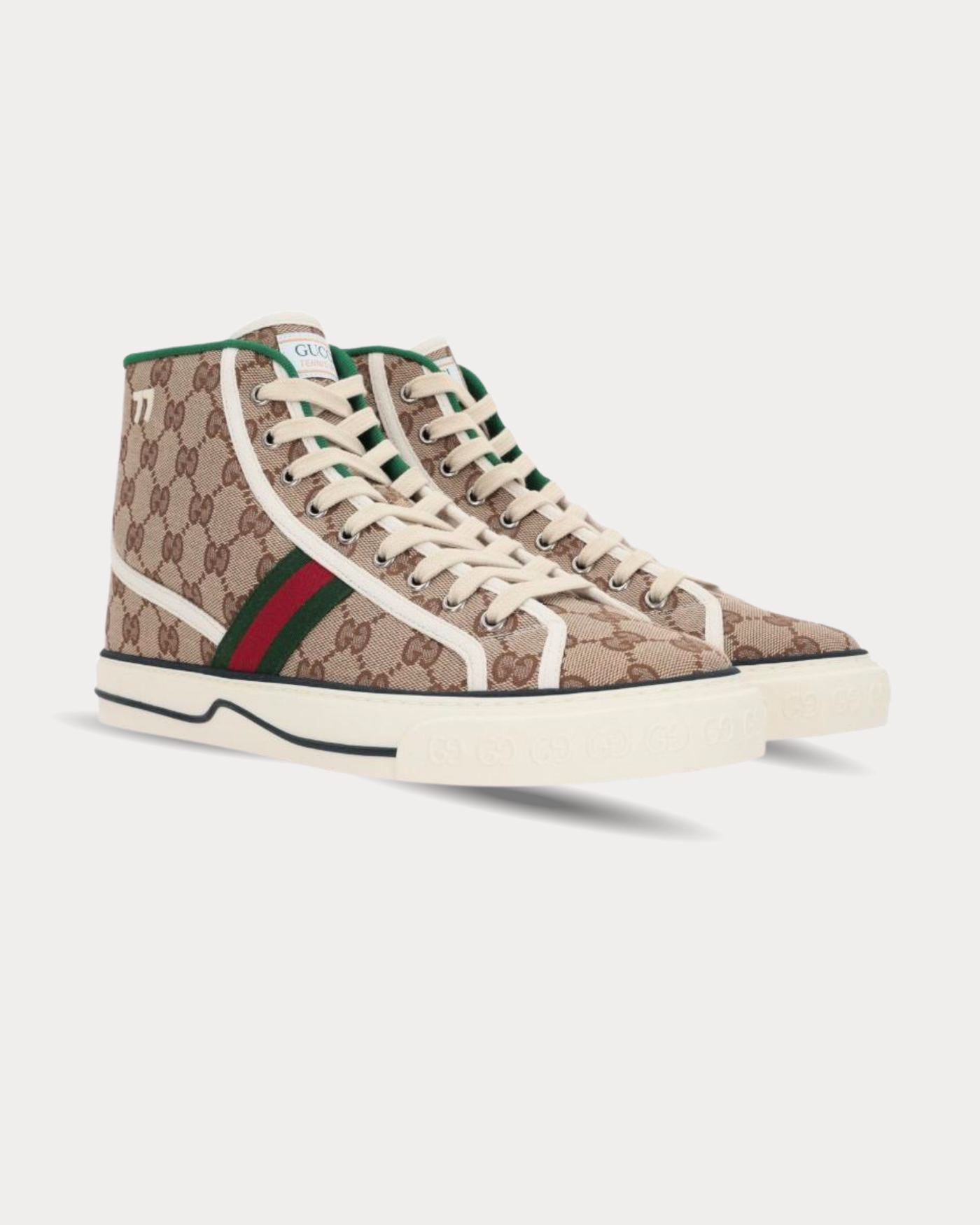 Gucci - Gucci Tennis 1977 Beige High Top Sneakers