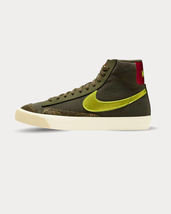 Nike - Blazer Mid ’77 leather Olive High Top Sneakers