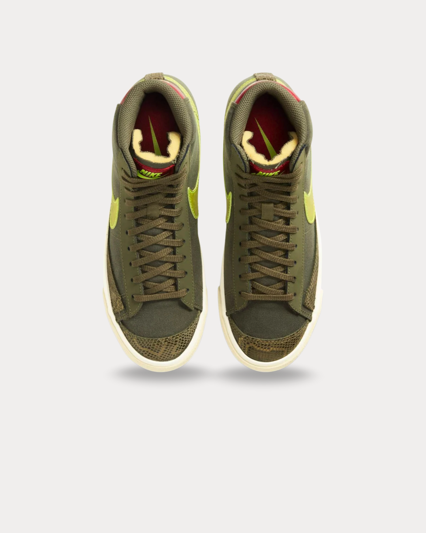 Nike - Blazer Mid ’77 leather Olive High Top Sneakers
