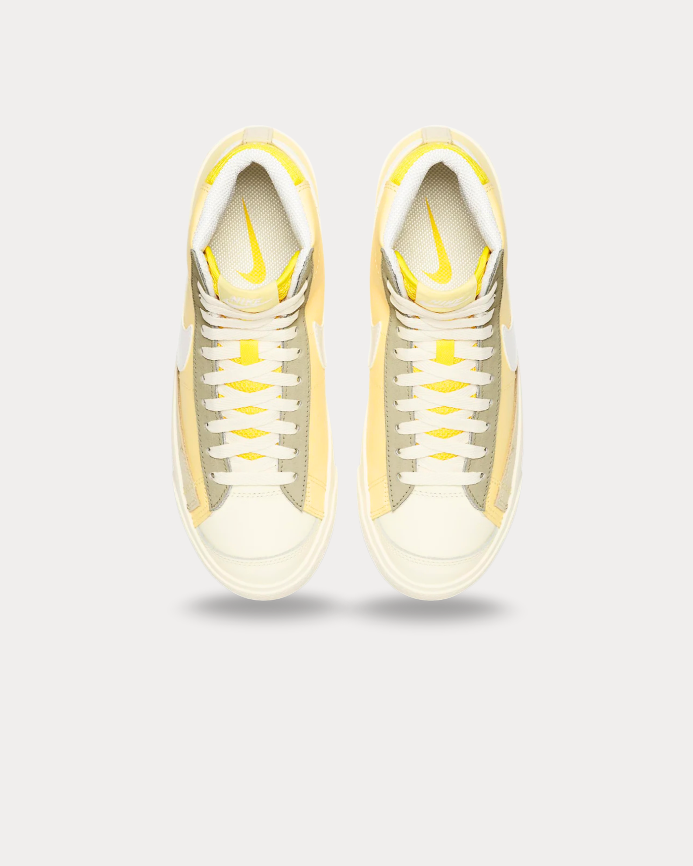 Nike - Blazer Mid ’77 leather Yellow High Top Sneakers