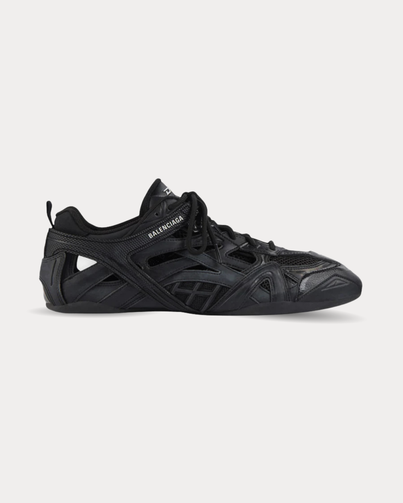 Balenciaga - Drive faux leather Black Low Top Sneakers