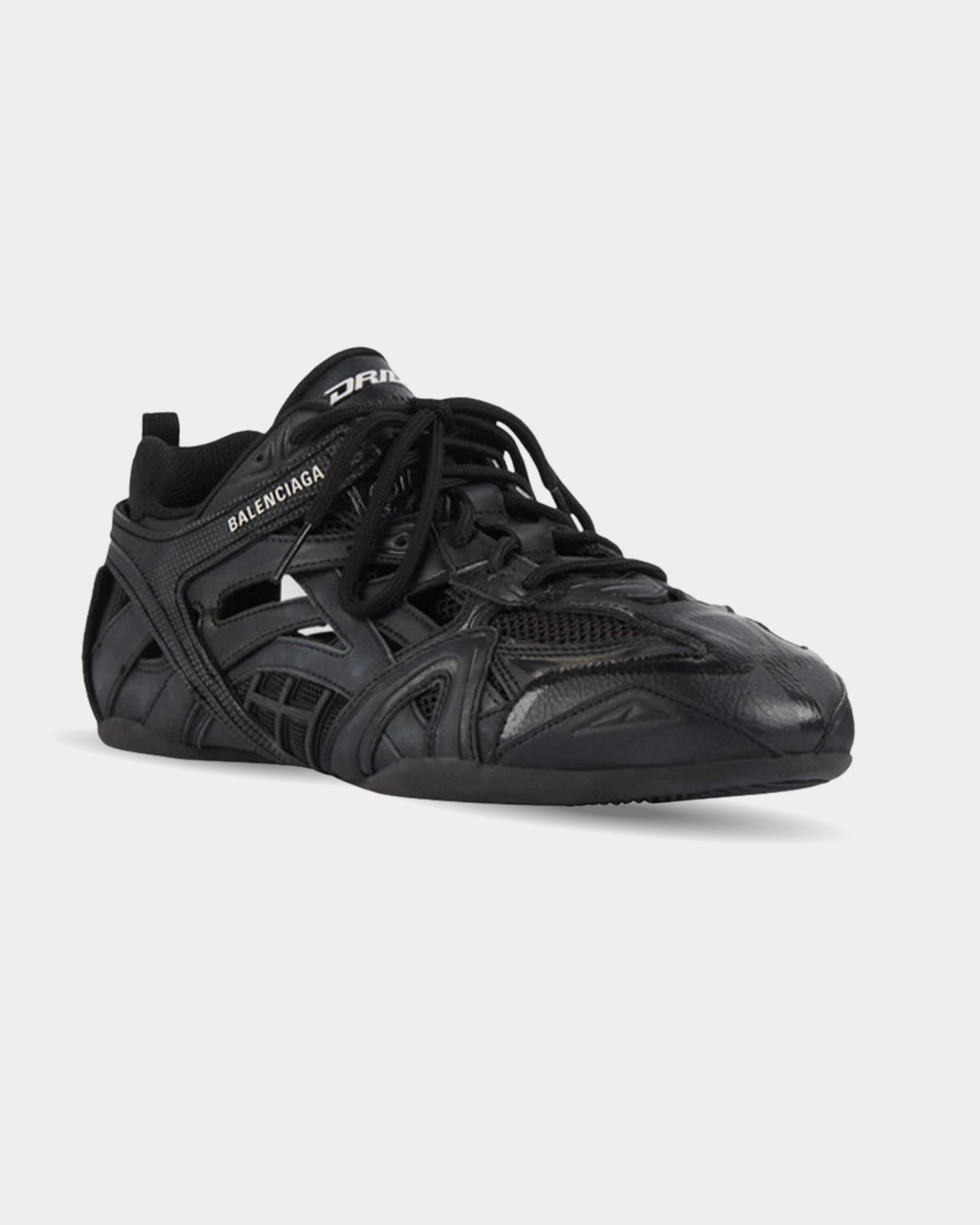 Balenciaga - Drive faux leather Black Low Top Sneakers