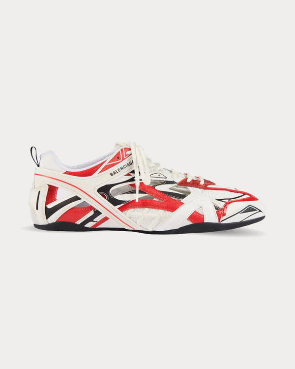 Balenciaga - Drive faux leather Red Low Top Sneakers