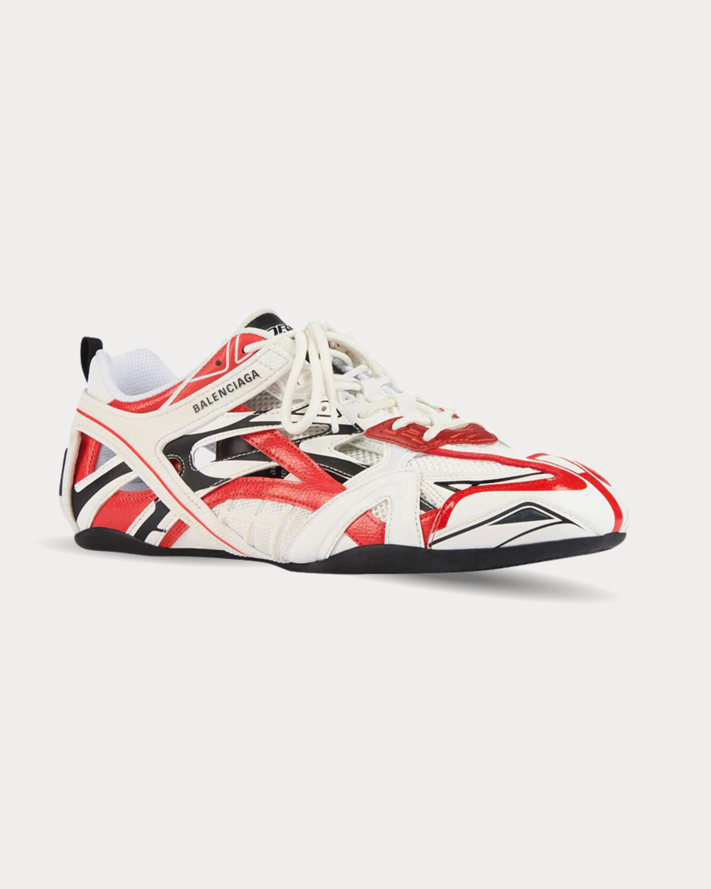 Balenciaga - Drive faux leather Red Low Top Sneakers