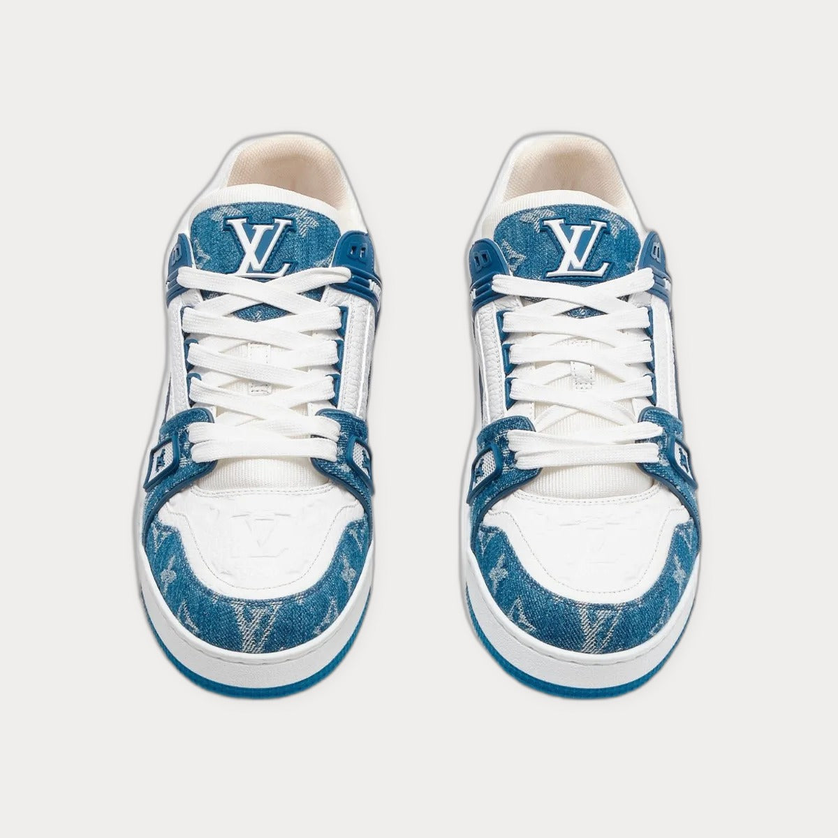 Louis Vuitton Pre-Owned LV Trainer Monogram Denim Sneakers