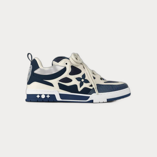 Skate Flower-Motif Sneakers White