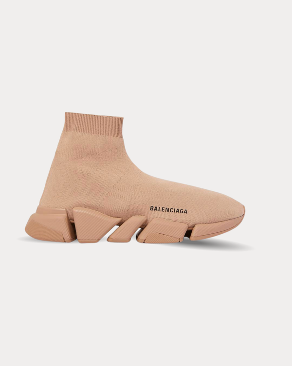 Balenciaga - Speed 2.0 Beige High Top Sneakers