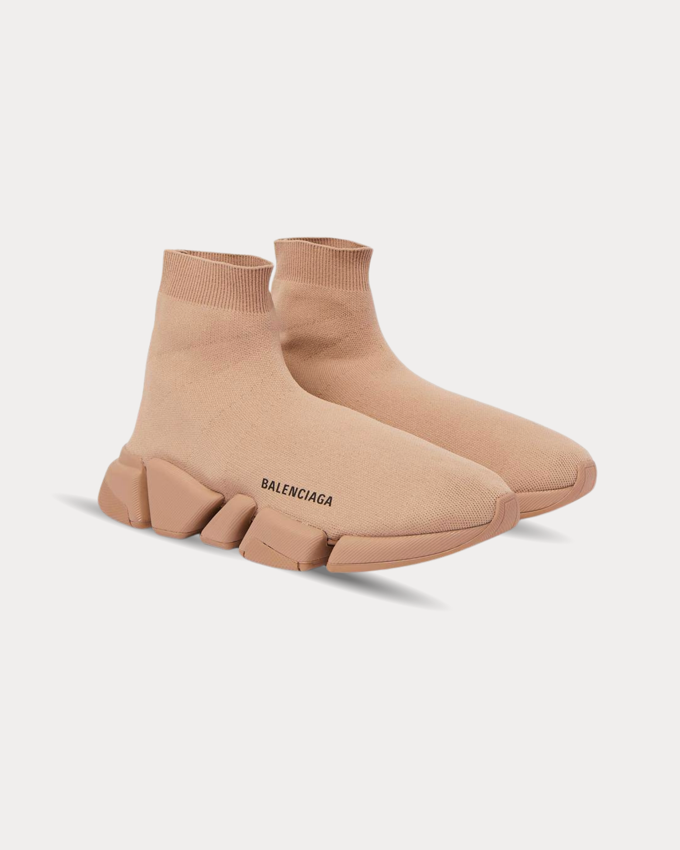 Balenciaga - Speed 2.0 Beige High Top Sneakers