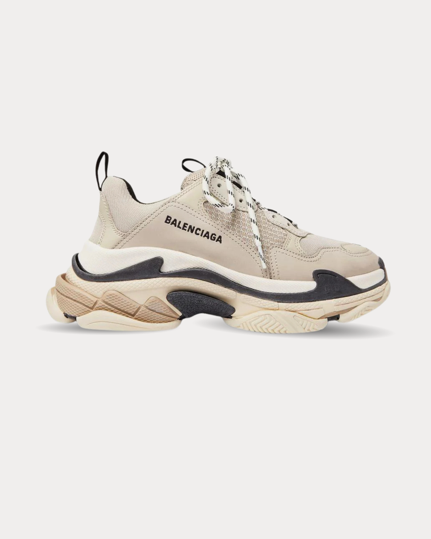 Balenciaga - Triple S Beige Black Low Top Sneakers