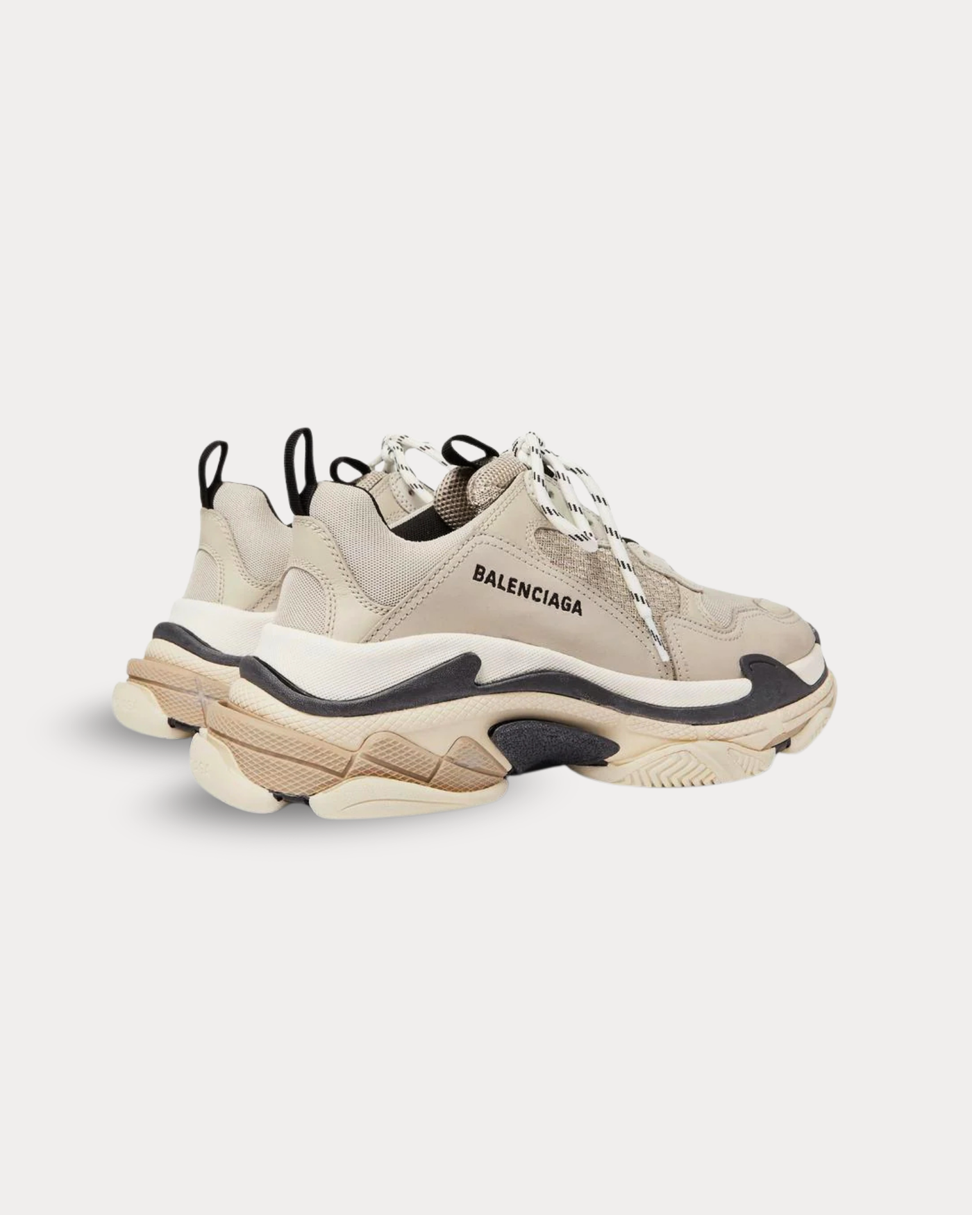 Balenciaga - Triple S Beige Black Low Top Sneakers