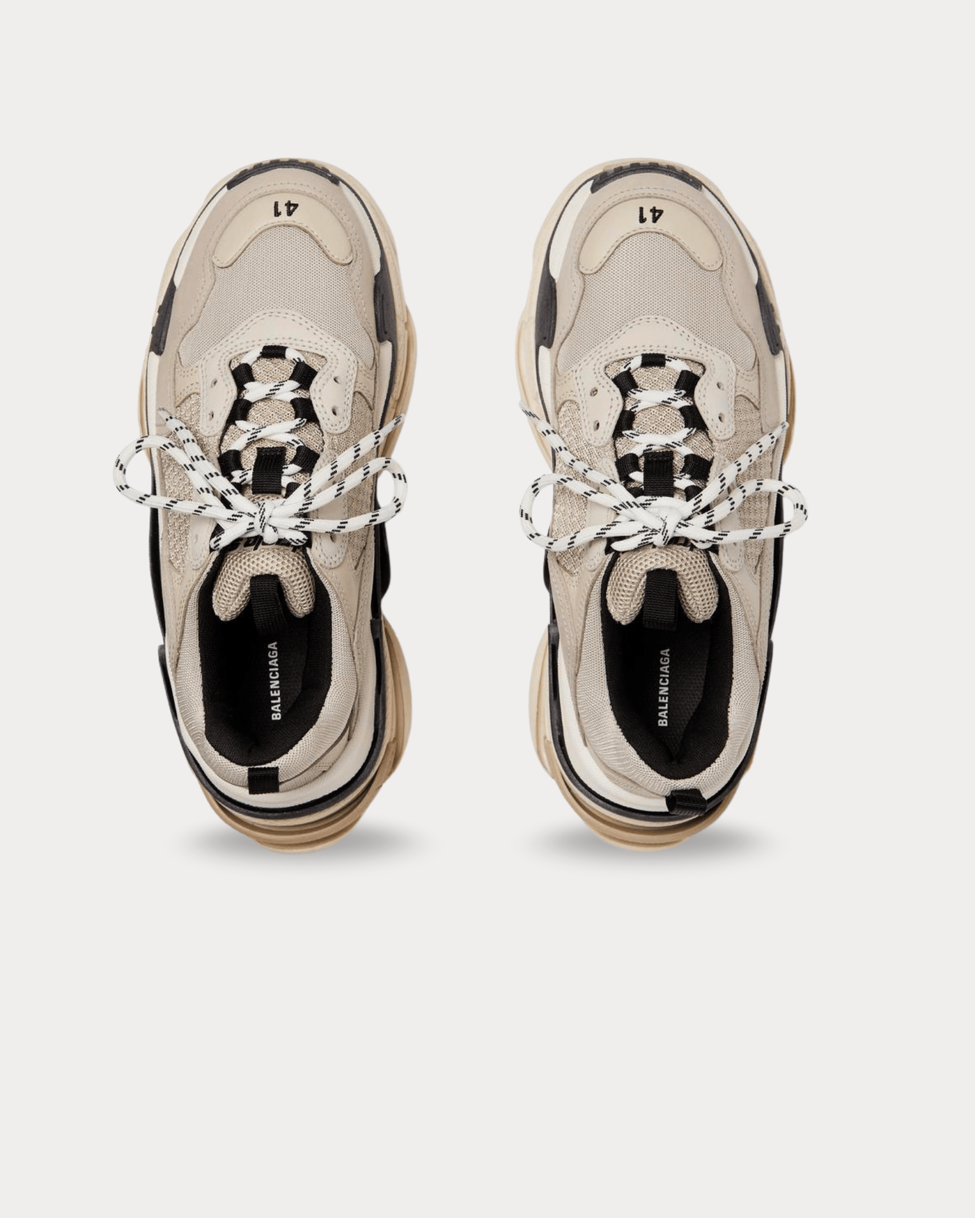 Balenciaga - Triple S Beige Black Low Top Sneakers