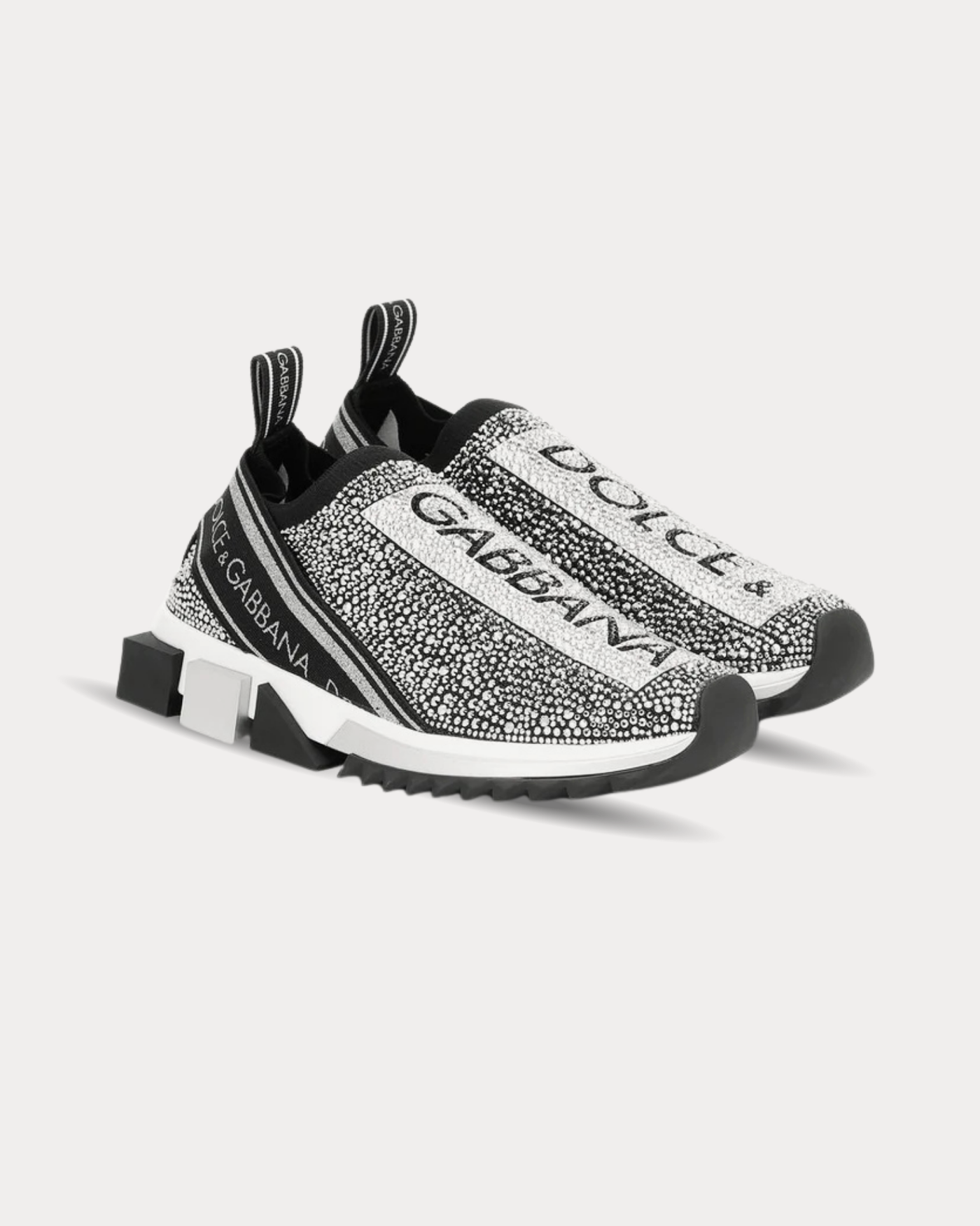 Dolce & Gabbana - Sorrento embellished Grey low top Sneakers
