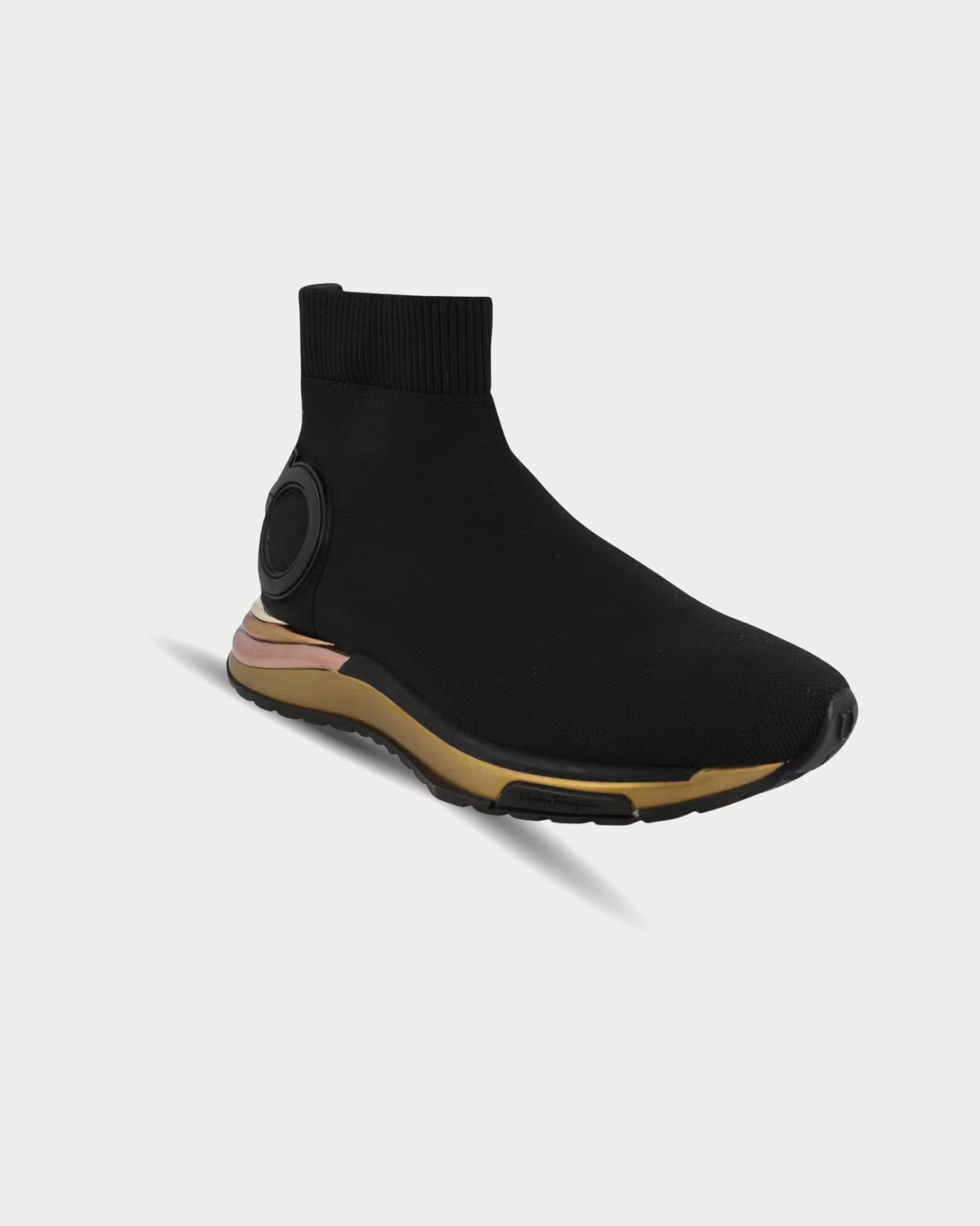 Salvatore Ferragamo - Gardena sock Black high top Sneakers