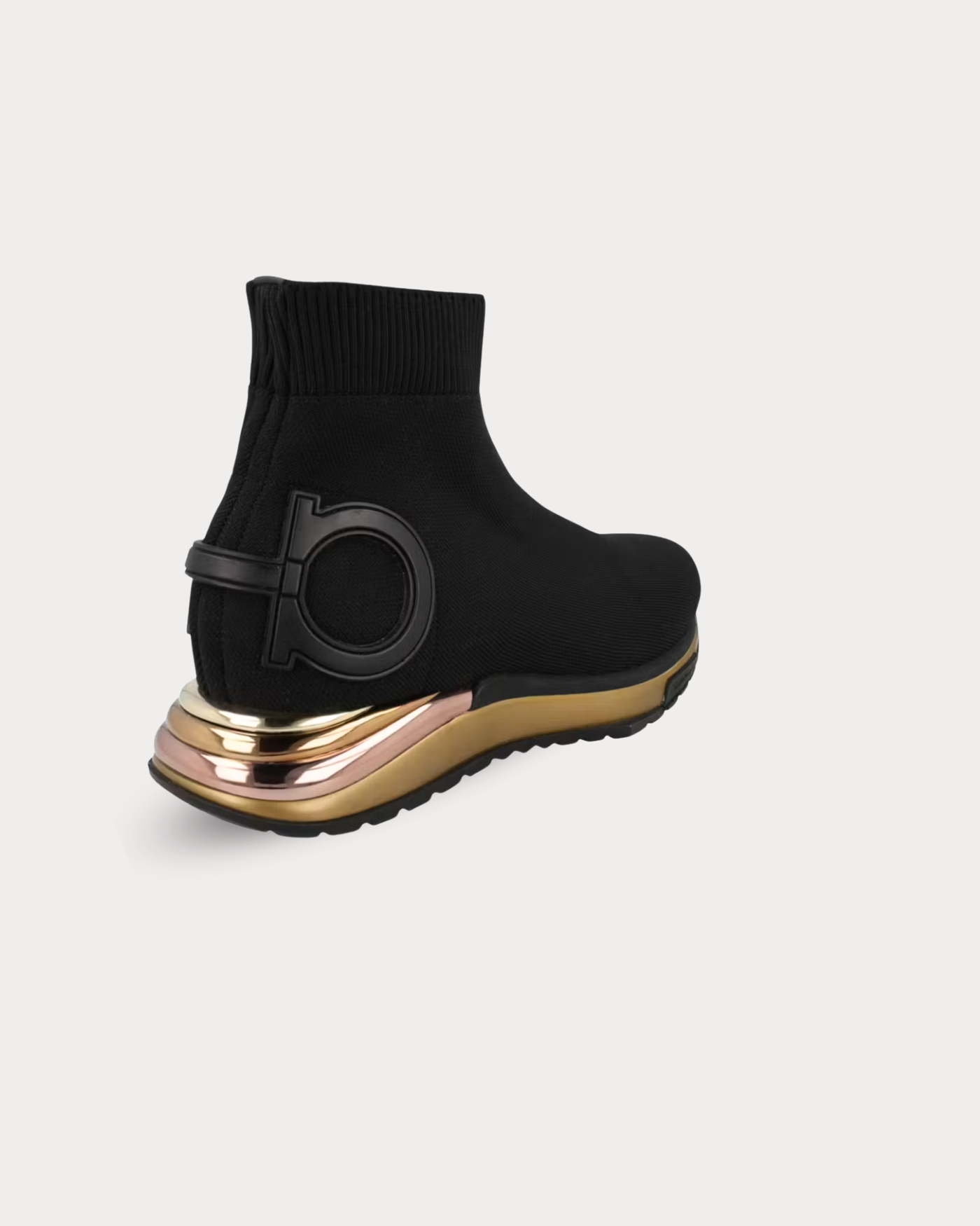 Salvatore Ferragamo - Gardena sock Black high top Sneakers