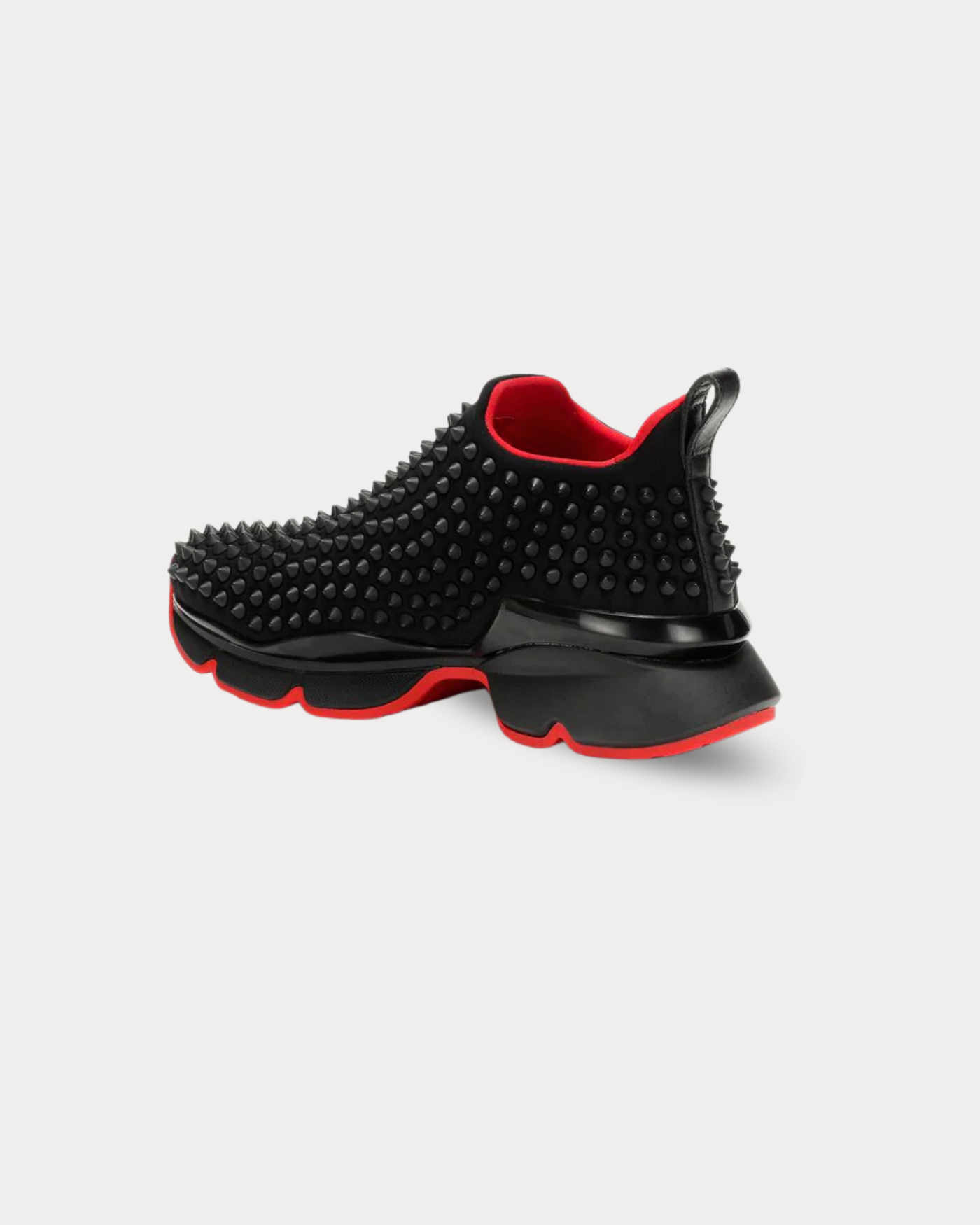 Christian Louboutin - Spike Sock Black Low Top Sneakers