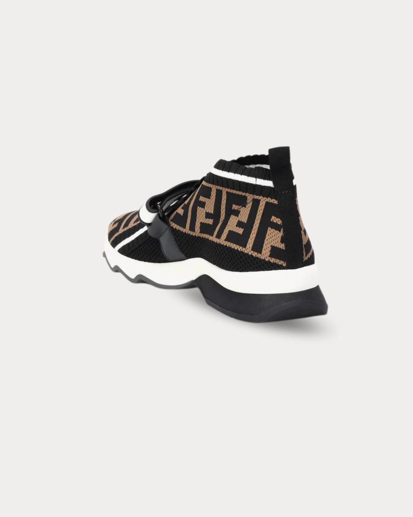 Fendi - Rockoko knit Black Low Top Sneakers