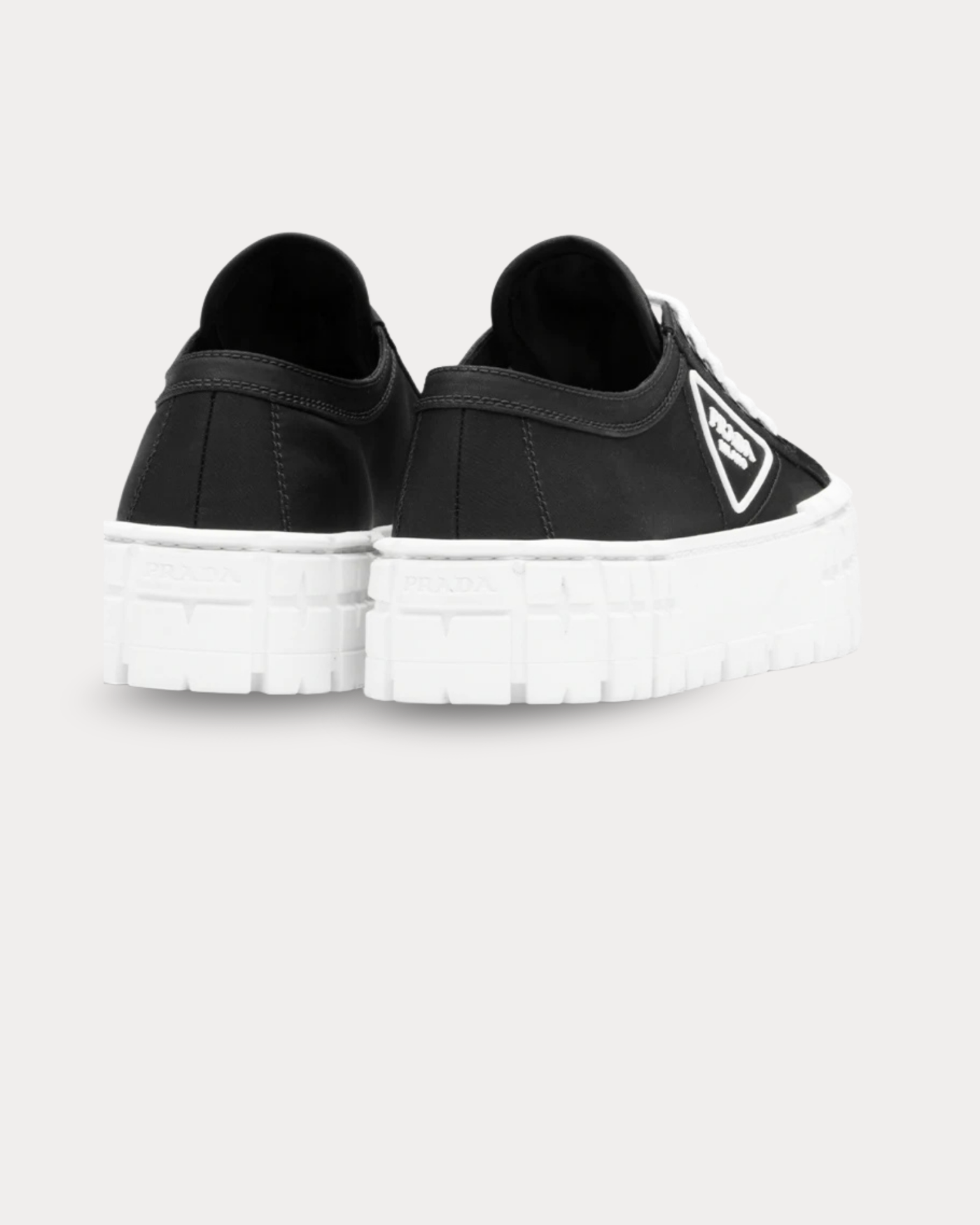 Prada - Wheel canvas platform Nero Low Top Sneakers
