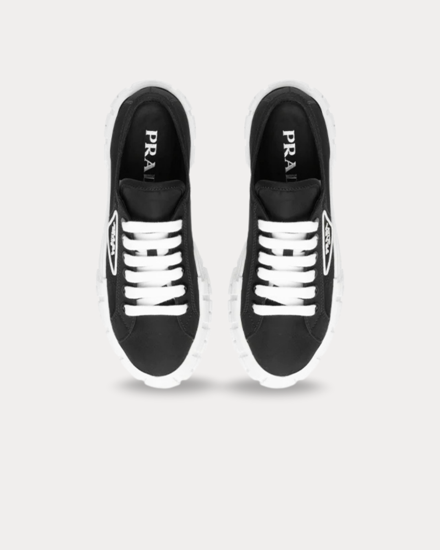 Prada - Wheel canvas platform Nero Low Top Sneakers