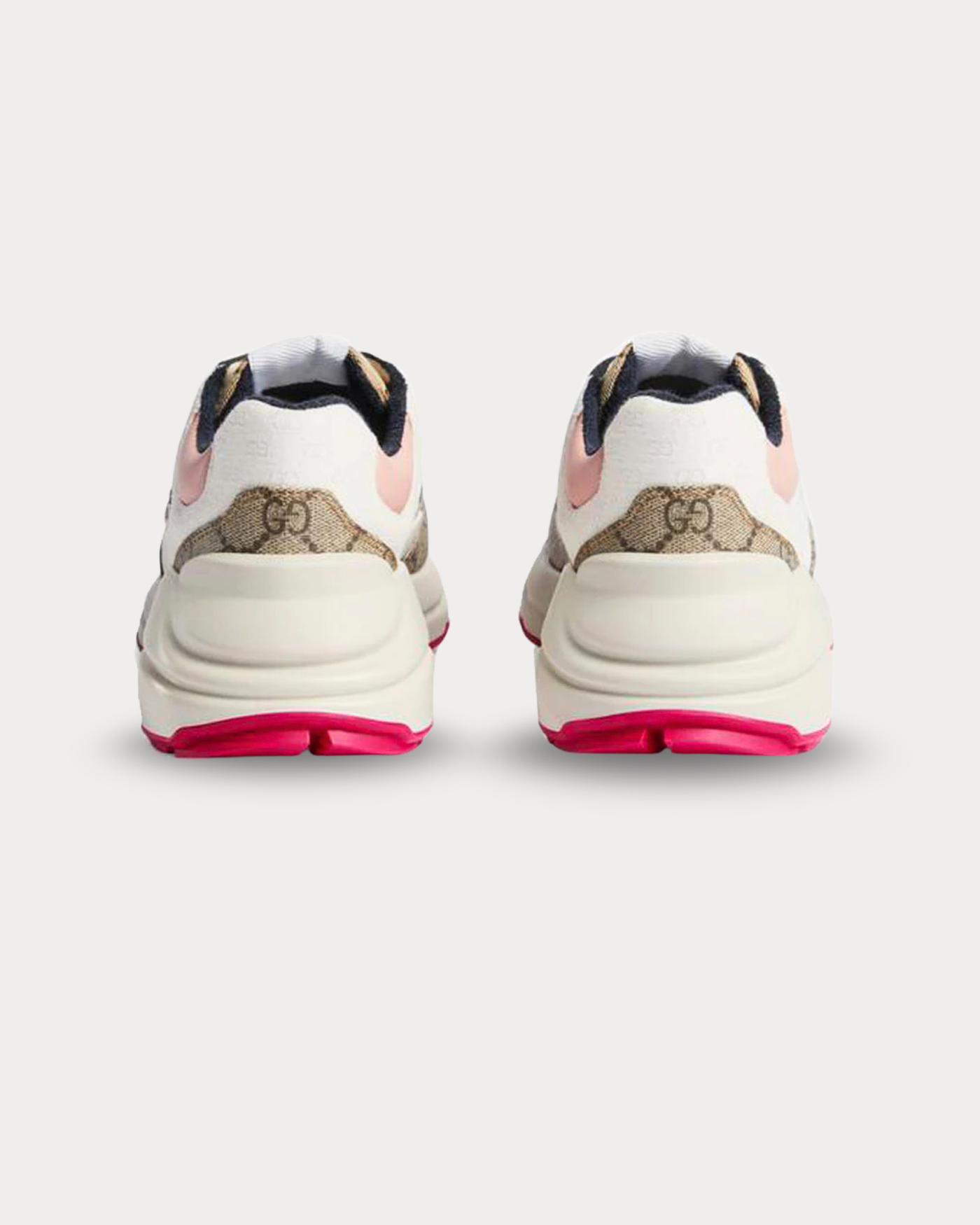 Gucci - GG Rhyton leather-trimmed Blue Pink Low Top Sneakers