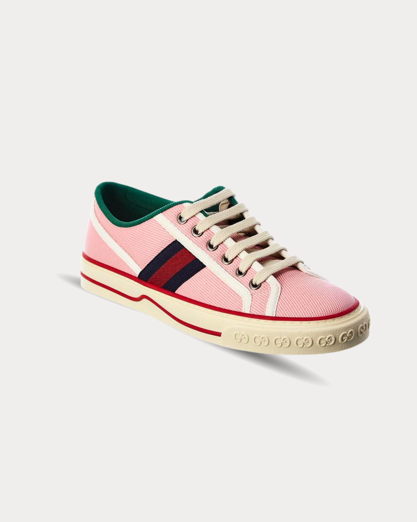 Gucci - Gucci Tennis 1977 canvas Wild Rose Low Top Sneakers