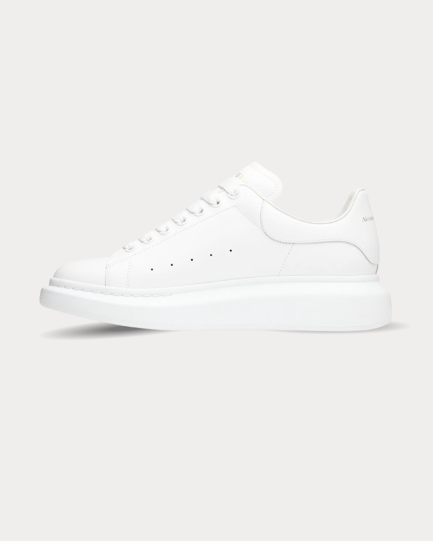 McQueen - Leather White Low Top Sneakers