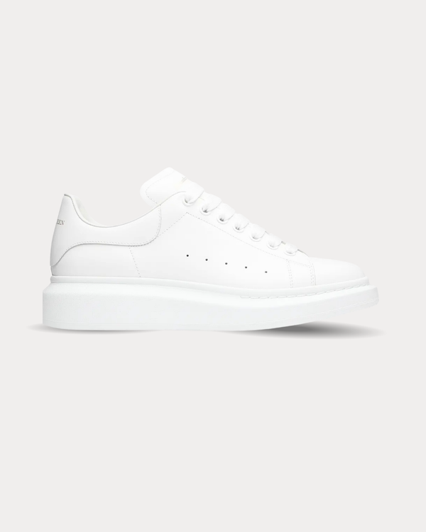 McQueen - Leather White Low Top Sneakers