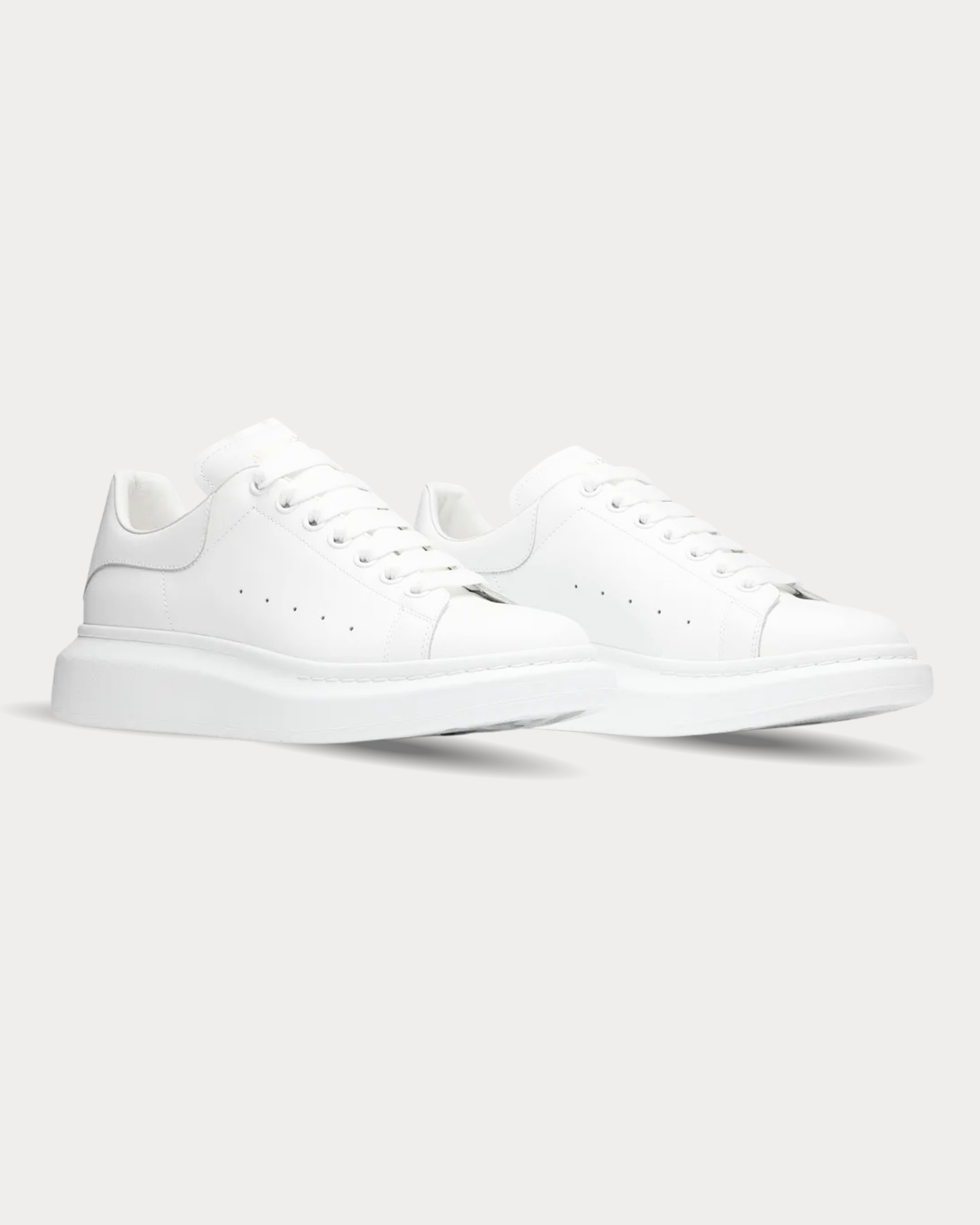 McQueen - Leather White Low Top Sneakers
