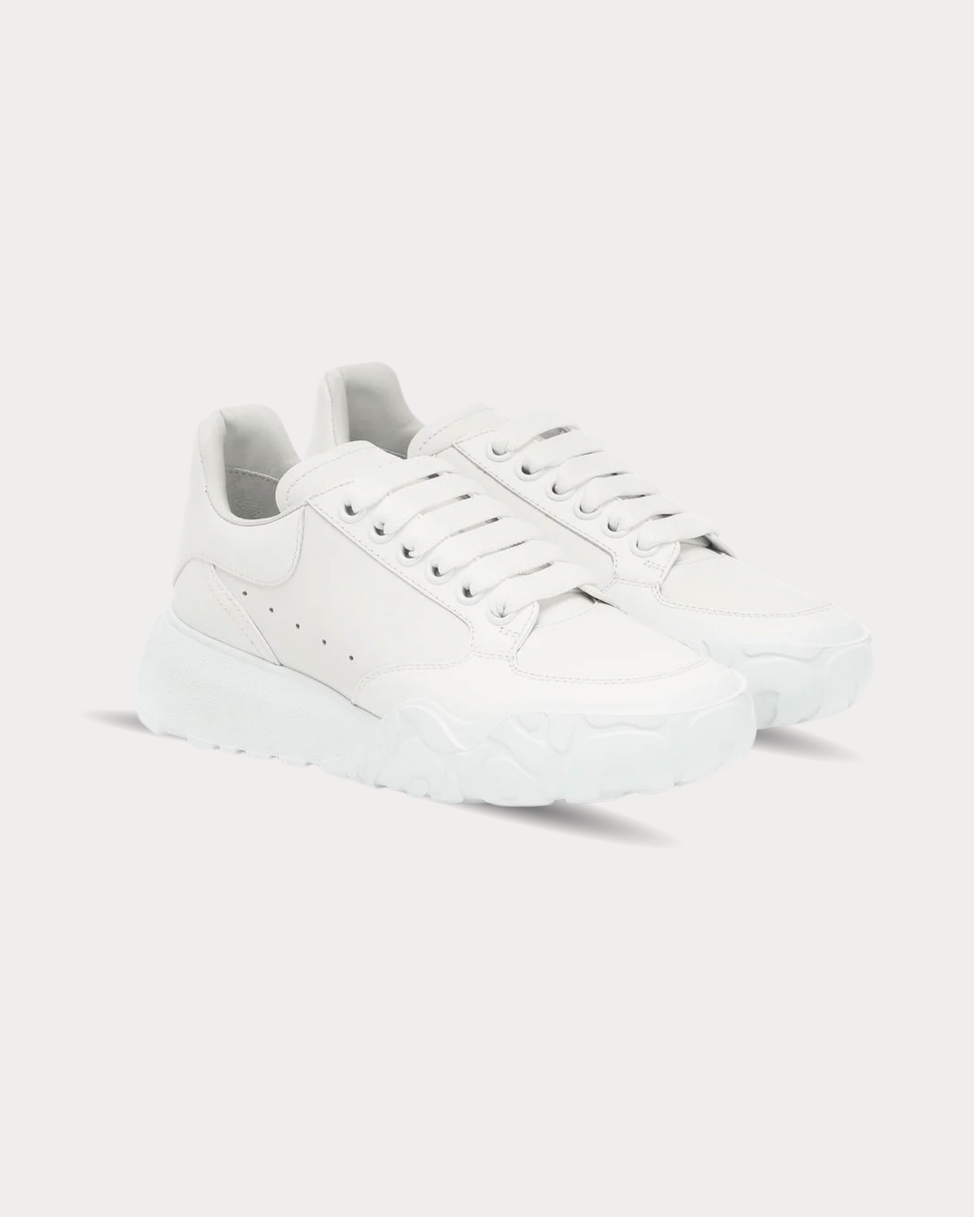 McQueen - Court leather White Low Top Sneakers