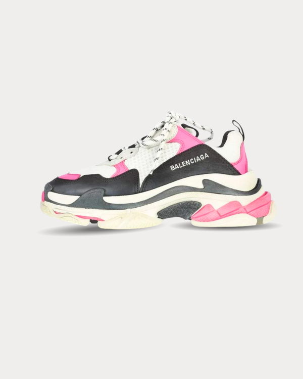 Balenciaga - Triple S Rose Fluo Low Top Sneakers