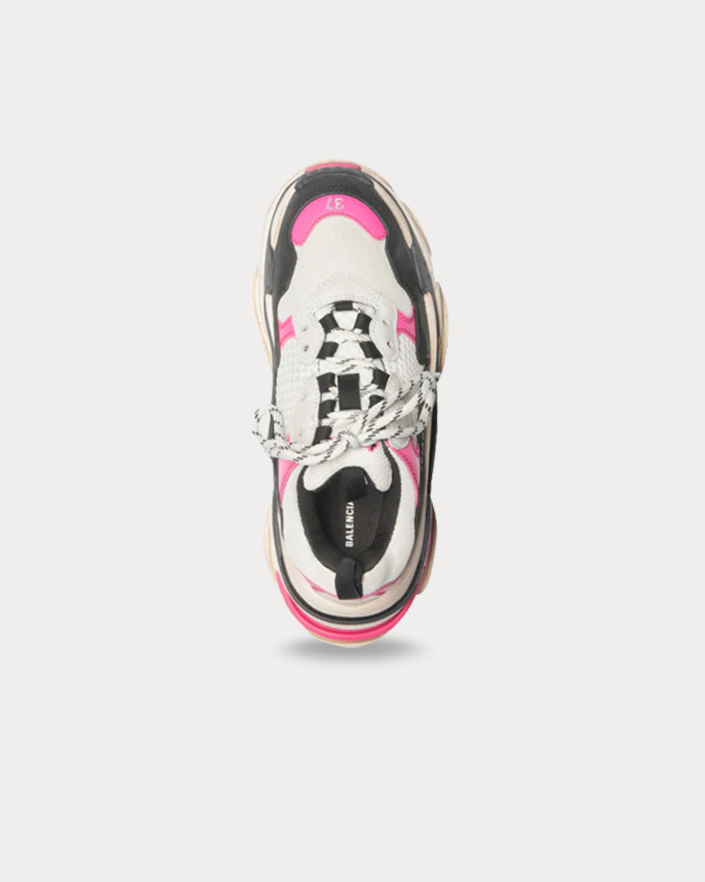 Balenciaga - Triple S Rose Fluo Low Top Sneakers