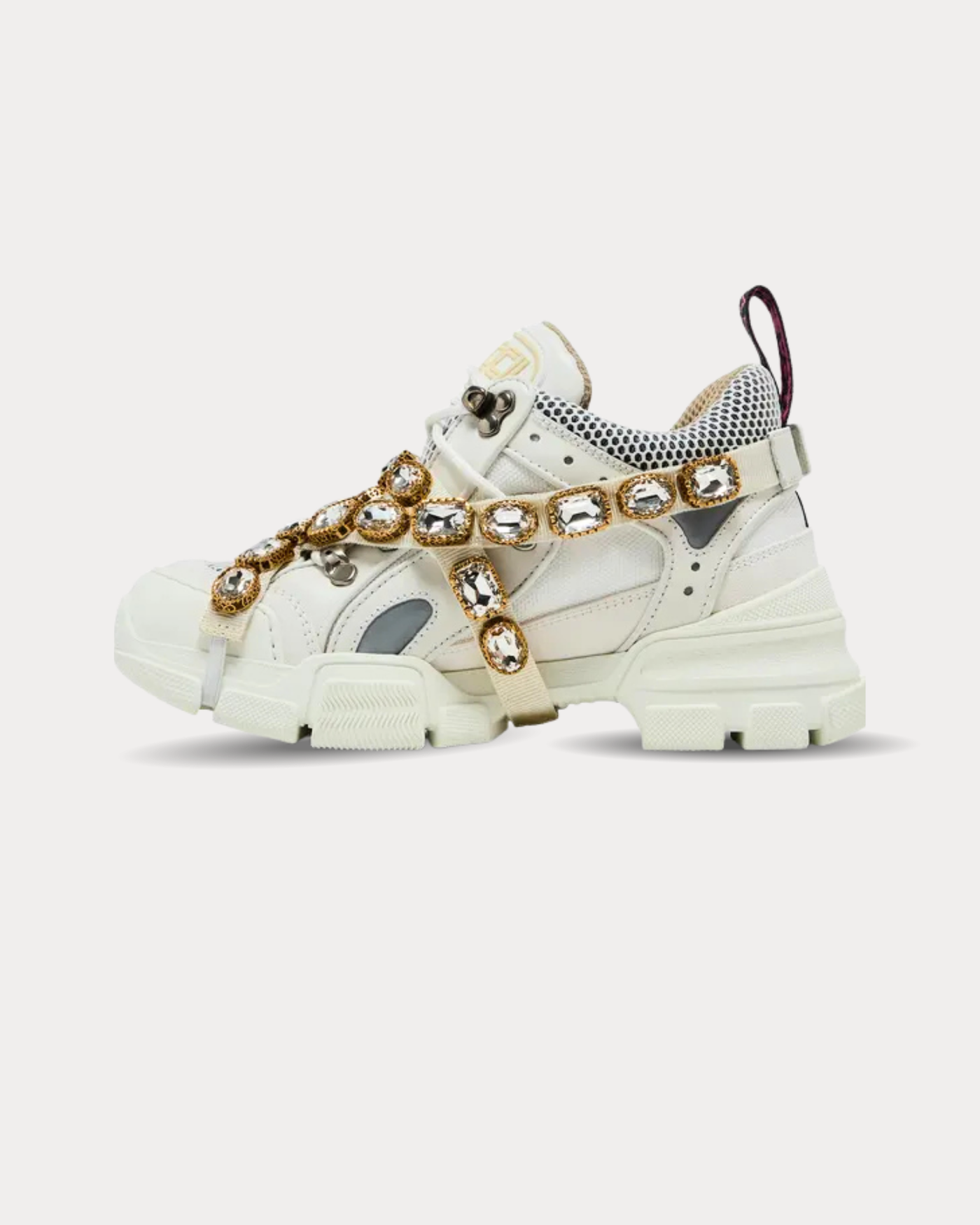 Gucci - Flashtrek embellished White Low Top Sneakers
