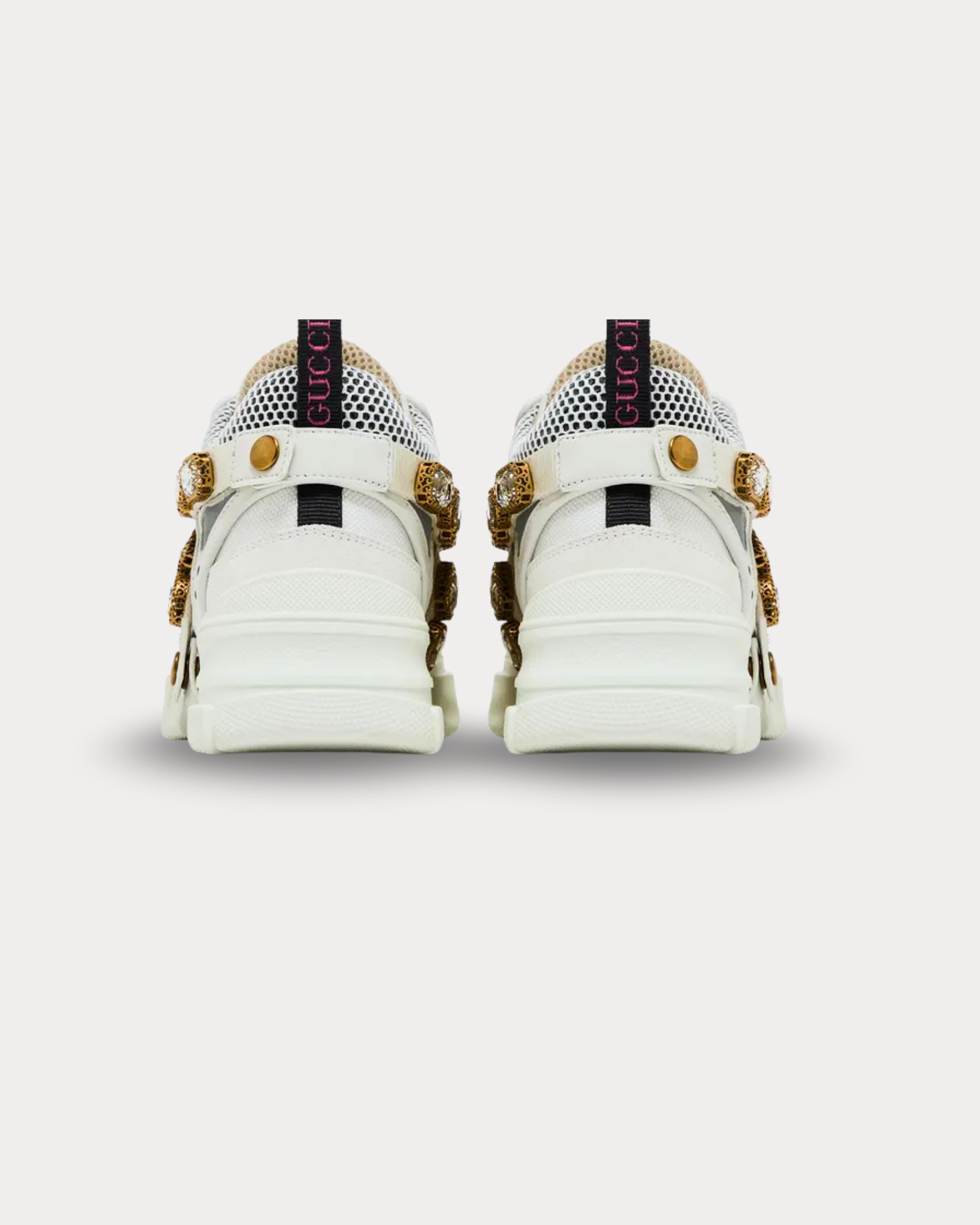 Gucci - Flashtrek embellished White Low Top Sneakers