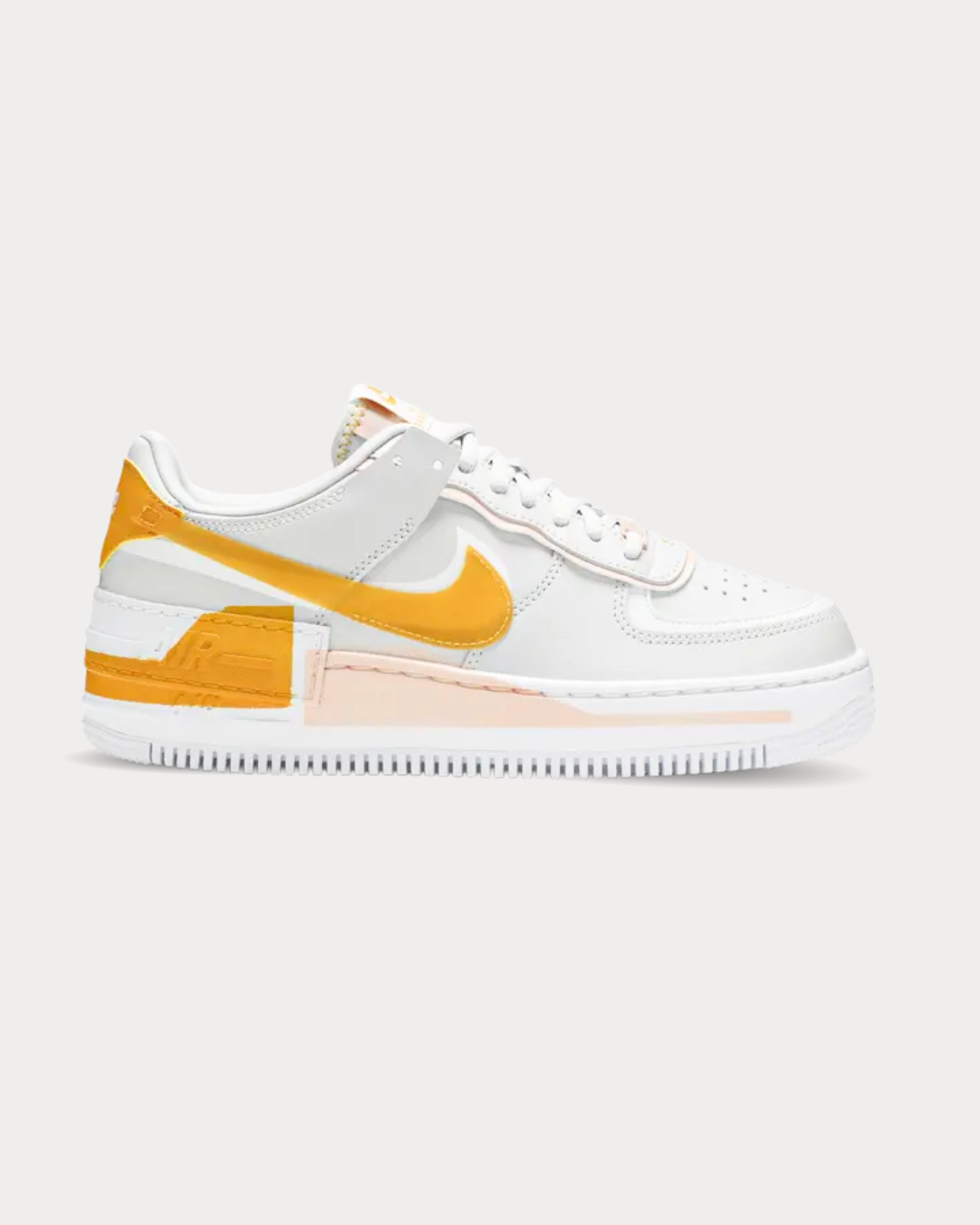 Nike - Air Force 1 Shadow SE leather Grey Low Top Sneakers
