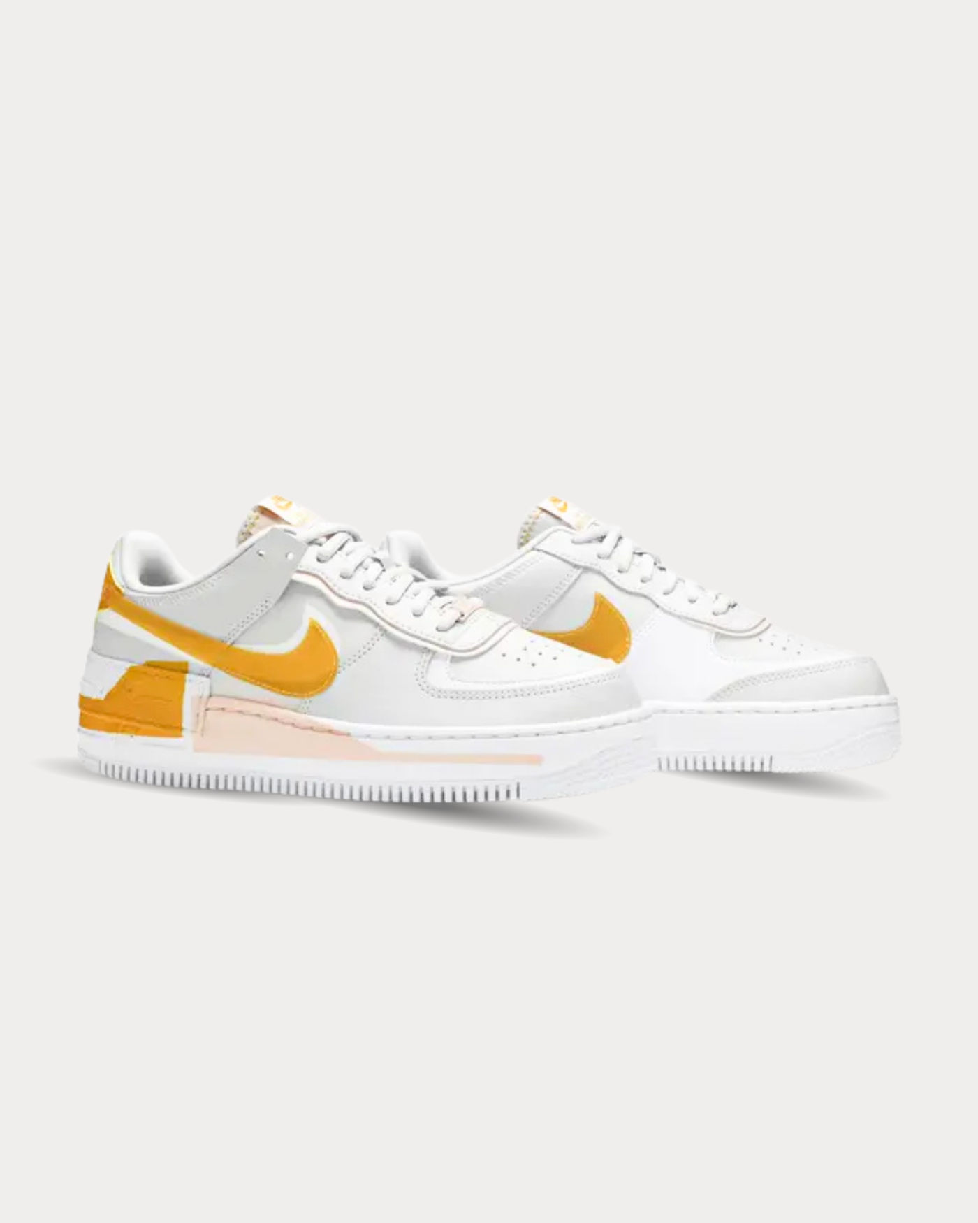 Nike - Air Force 1 Shadow SE leather Grey Low Top Sneakers