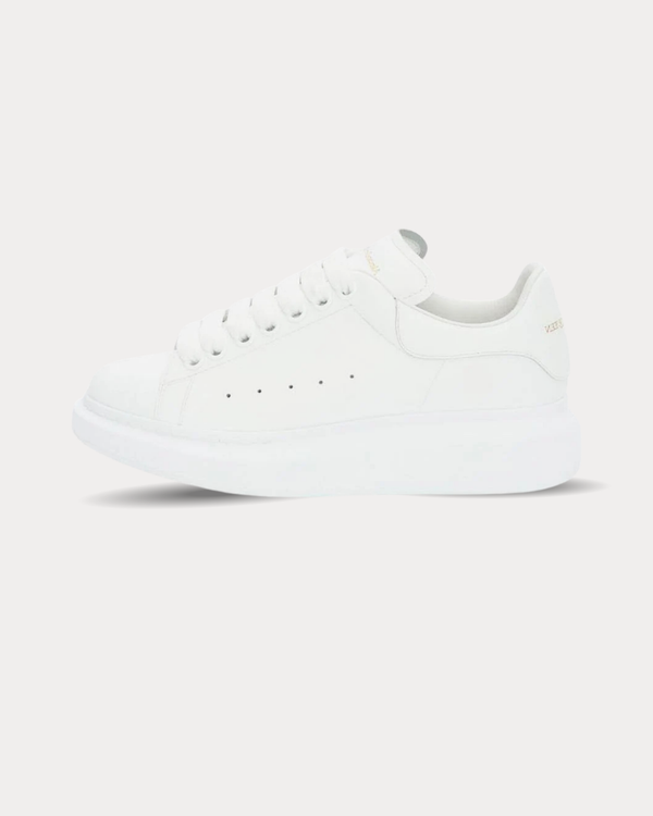 McQueen - Leather White Low Top Sneakers