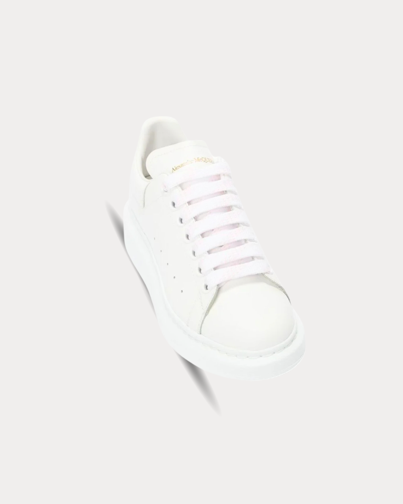 McQueen - Leather White Low Top Sneakers