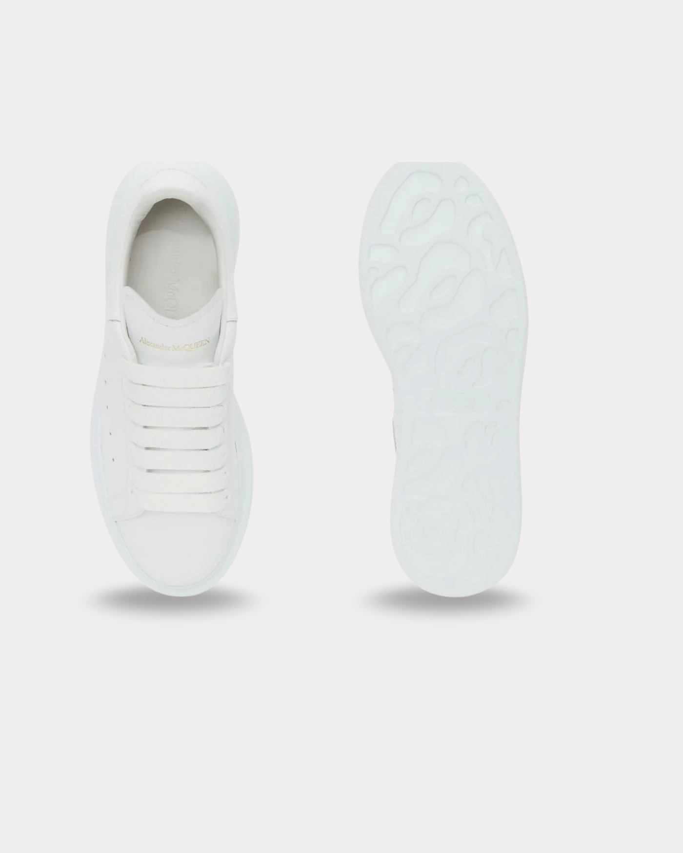 McQueen - Leather White Low Top Sneakers