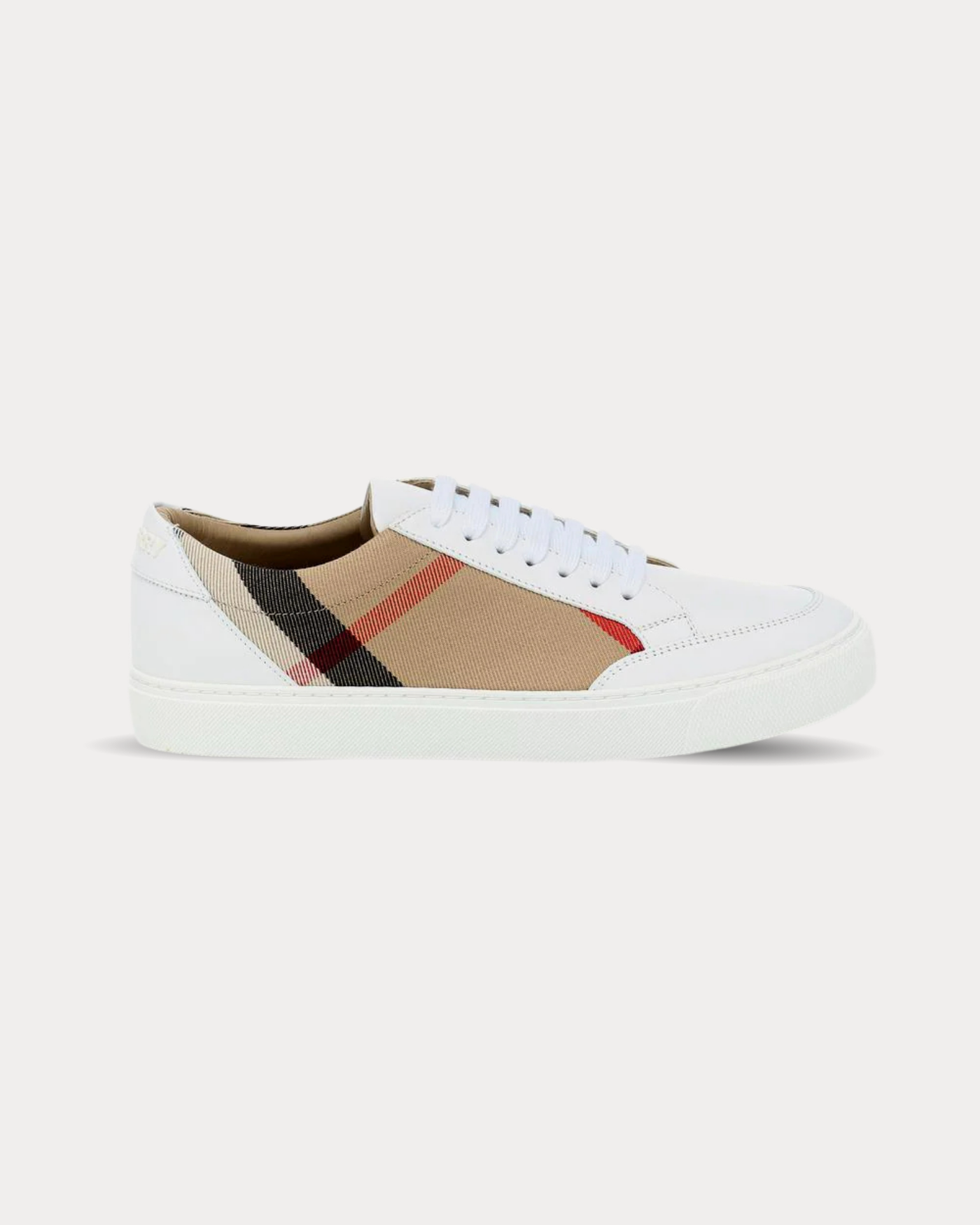 Burberry - House Check leather-trimmed House Check Low Top Sneakers
