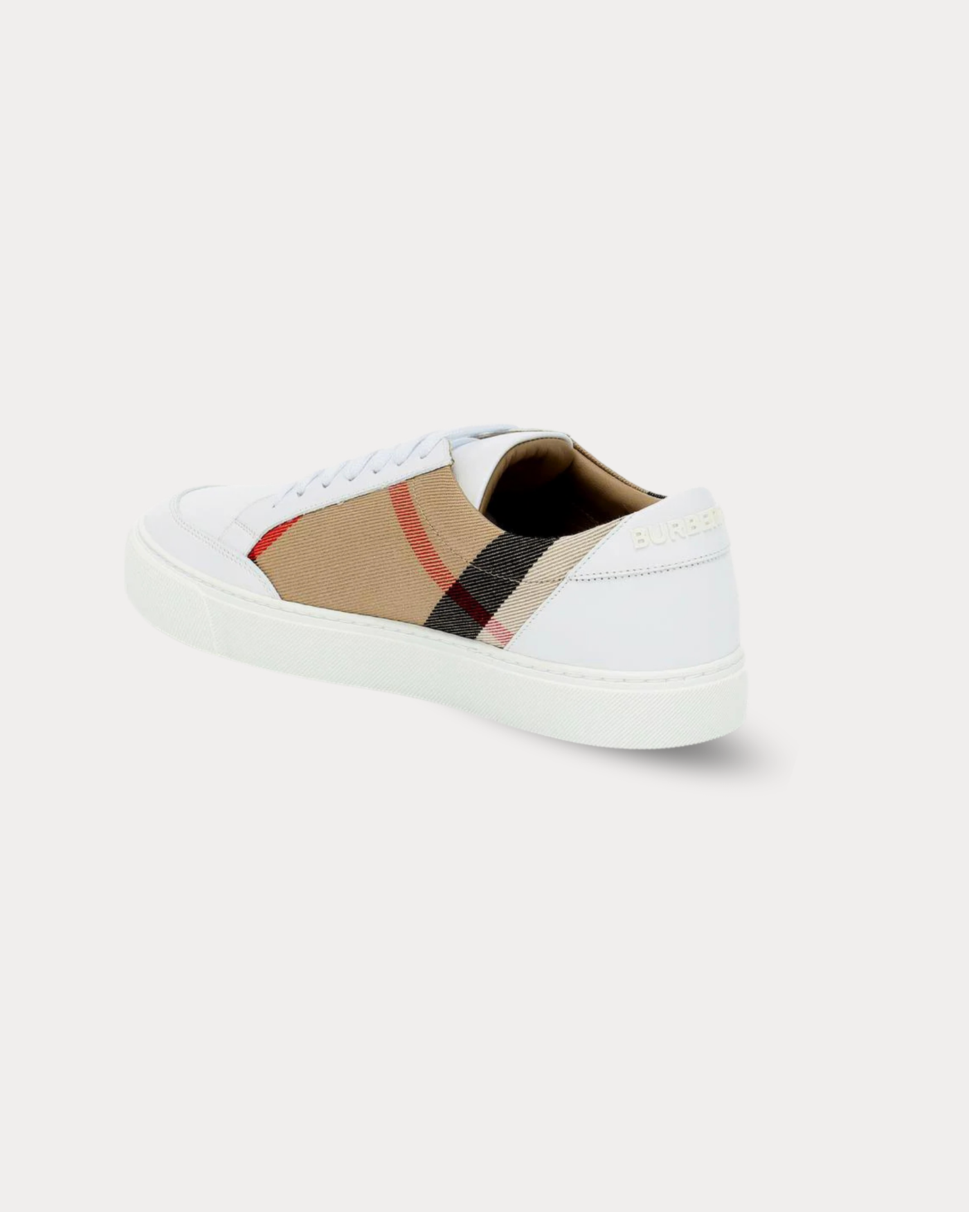 Burberry - House Check leather-trimmed House Check Low Top Sneakers