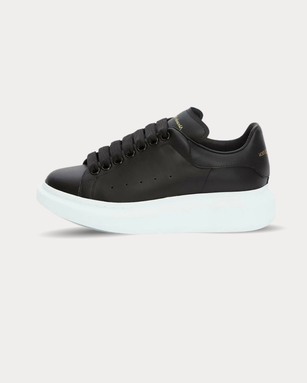 McQueen - Leather Black Low Top Sneakers