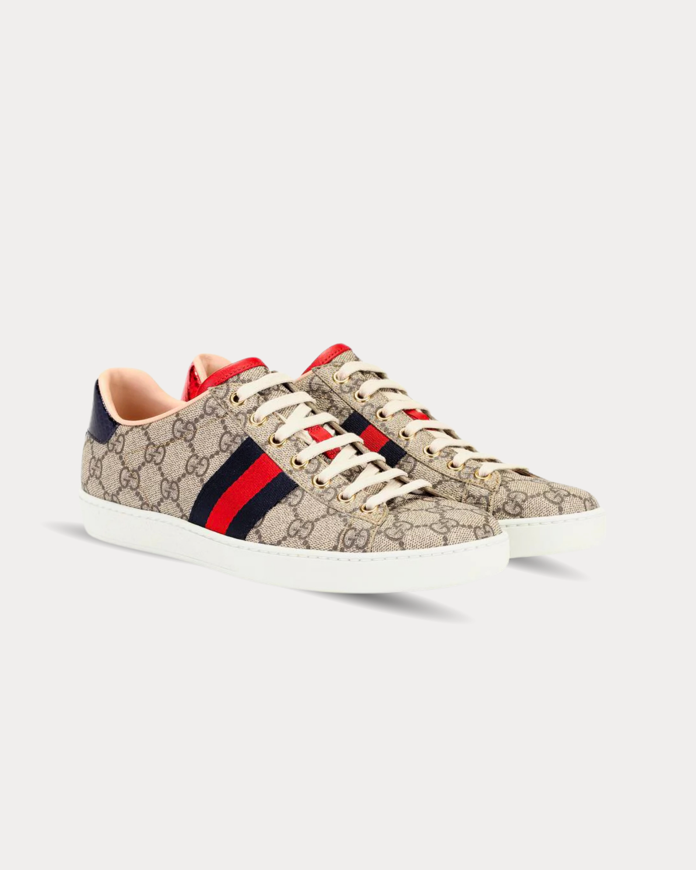 Gucci - Ace GG Supreme Brown Low Top Sneakers