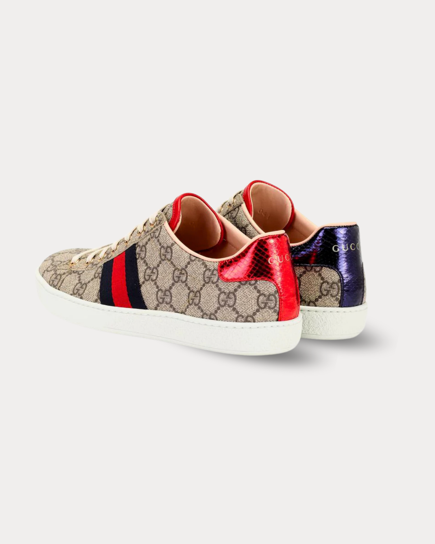 Gucci - Ace GG Supreme Brown Low Top Sneakers